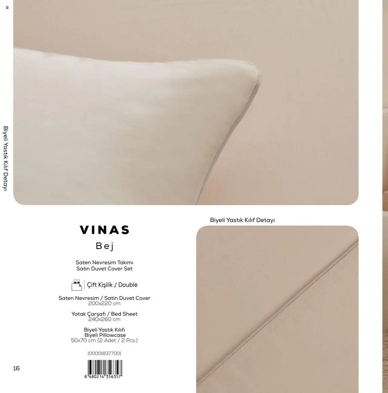 Karaca - Karaca Home - White Collection - 03.03.2025 tarihinden itibaren geçerlidir | Sayfa: 16 | Ürünler: Yastık