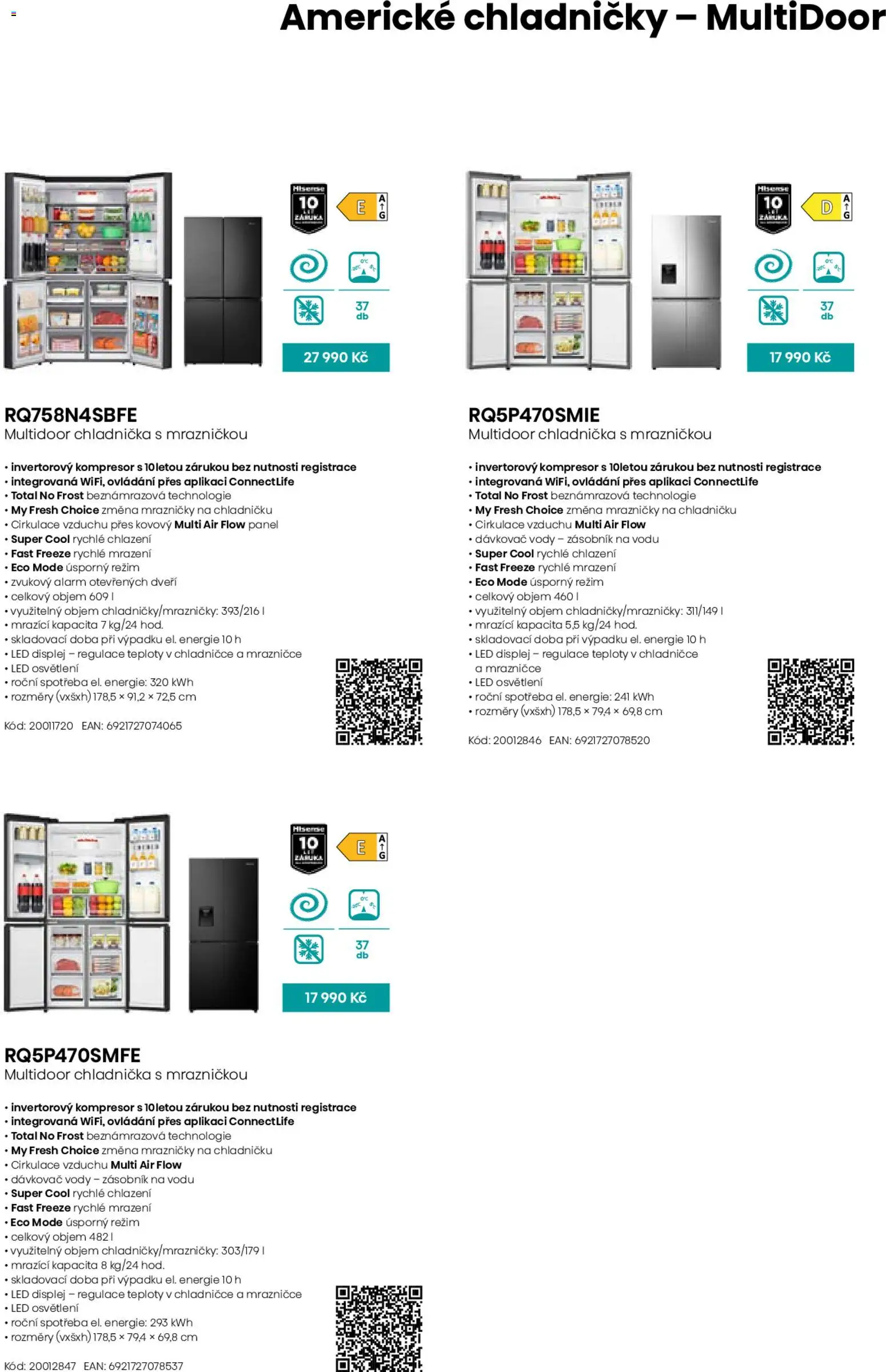 Möbelix leták - Hisense od 01.09.2025 | Strana: 13 | Produkty: Zásobník, Dávkovač, Chladnička, Kompresor