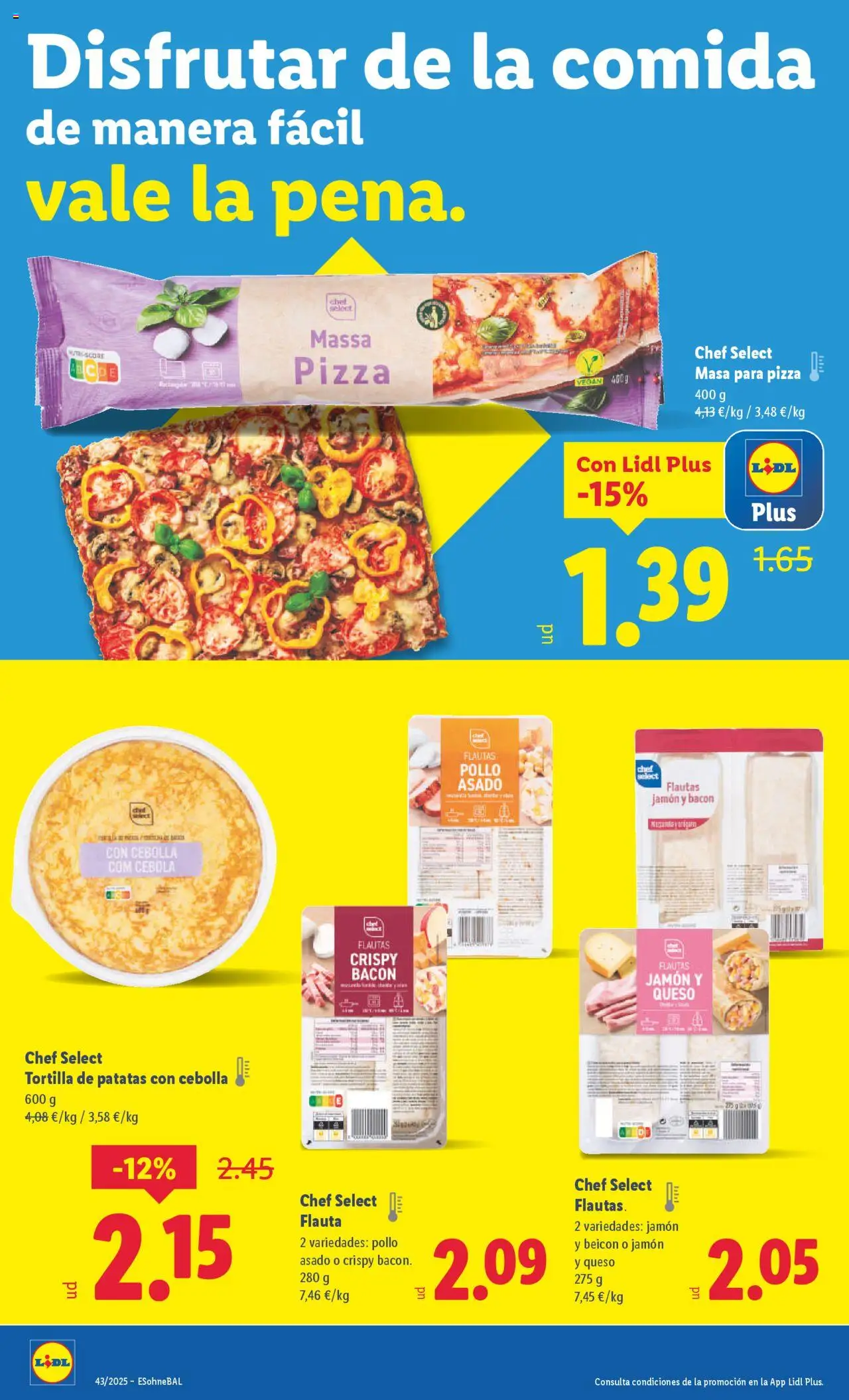 Lidl folleto │ válido desde el 20.10.2025 | Página: 14 | Productos: Queso, Jamón, Pizza, Παγωμένο τσάι