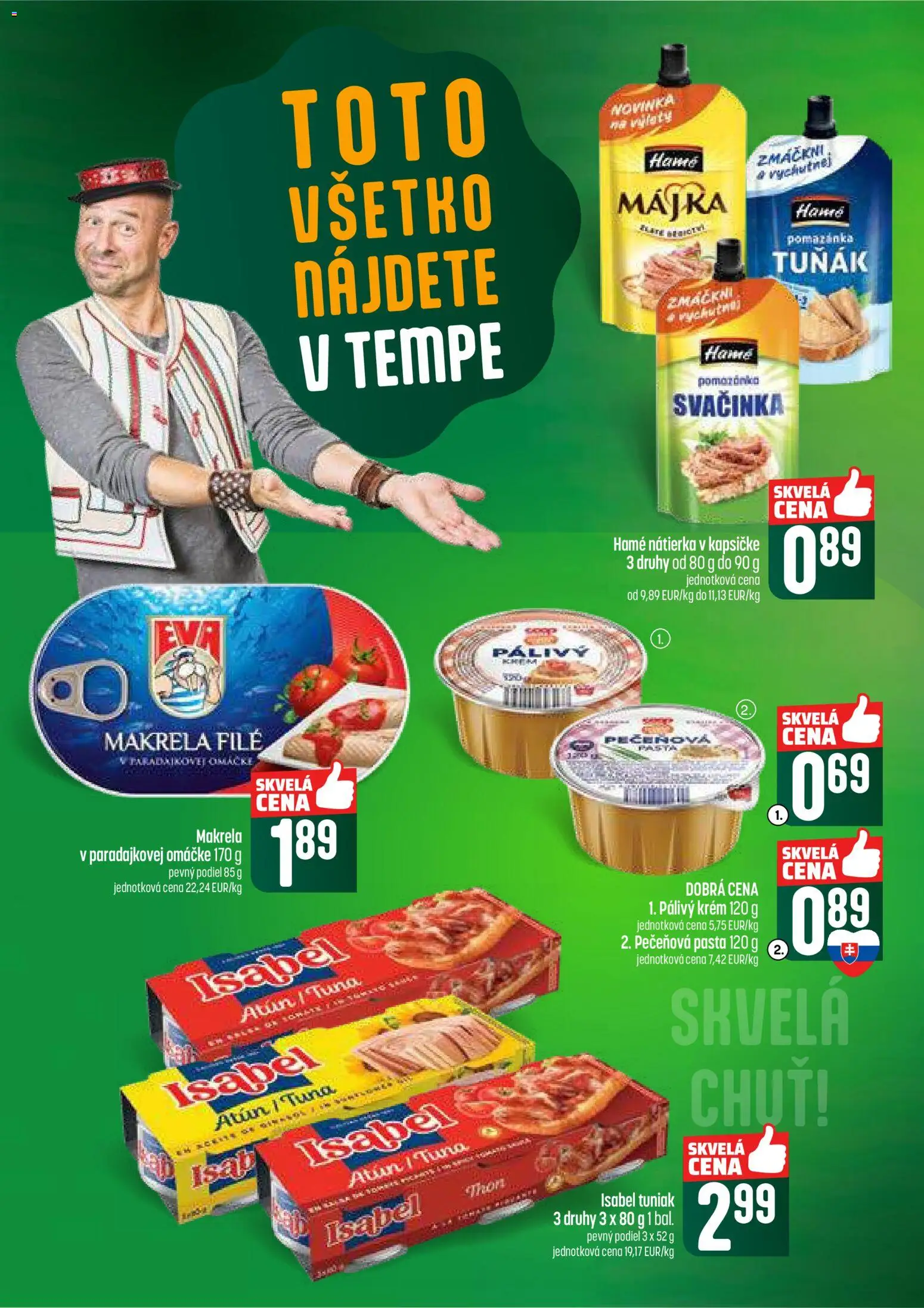 Nové COOP Jednota akcie – leták je platný od 19.02.2026 | Strana: 34 | Produkty: Tuniak, Krém, Omáčka