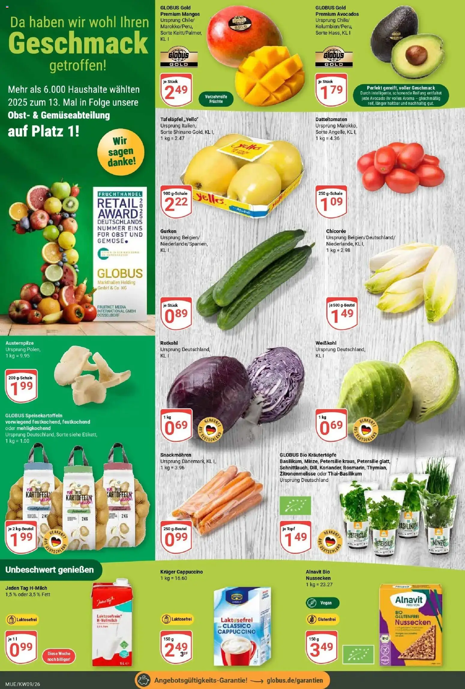 Globus Prospekt Mühldorf – gültig ab 23.02.2026 | Seite: 4 | Produkte: Avocado, Gemüse, Obst, Petersilie