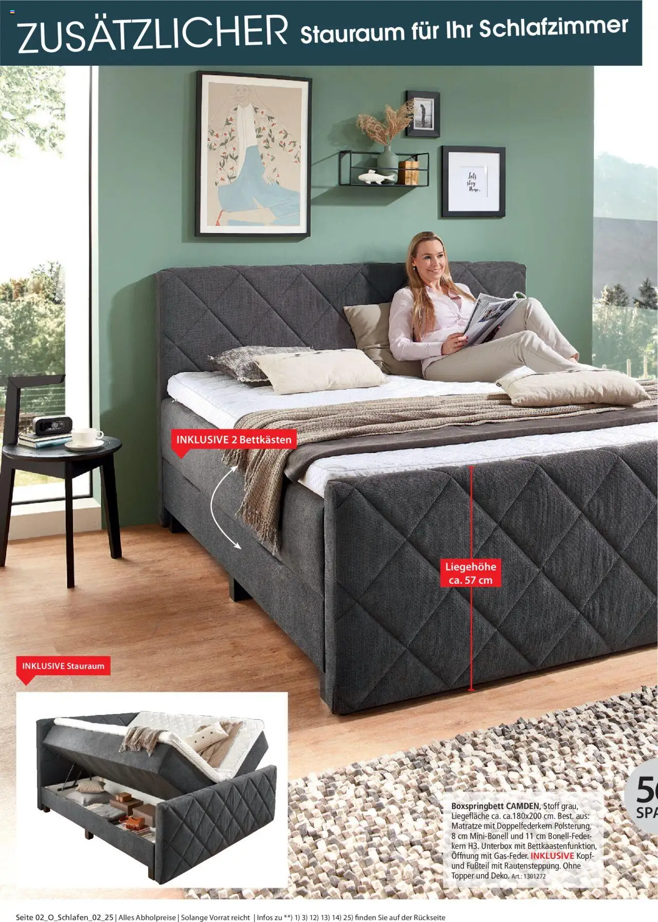 Zurbrüggen Schlafen Spezial – gültig ab 16.07.2025 | Seite: 2 | Produkte: Matratze, Boxspringbett, Topper