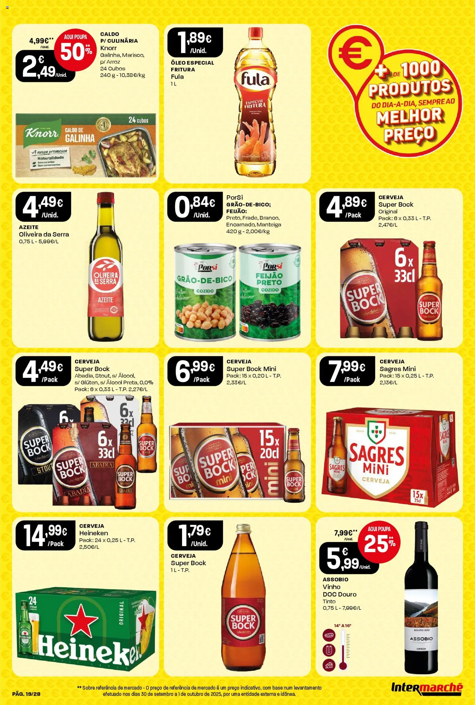 Intermarché Folheto Contact │ válido de 06.11.2025 | Página: 19 | Produtos: Azeite, Knorr, Óleo, Cerveja