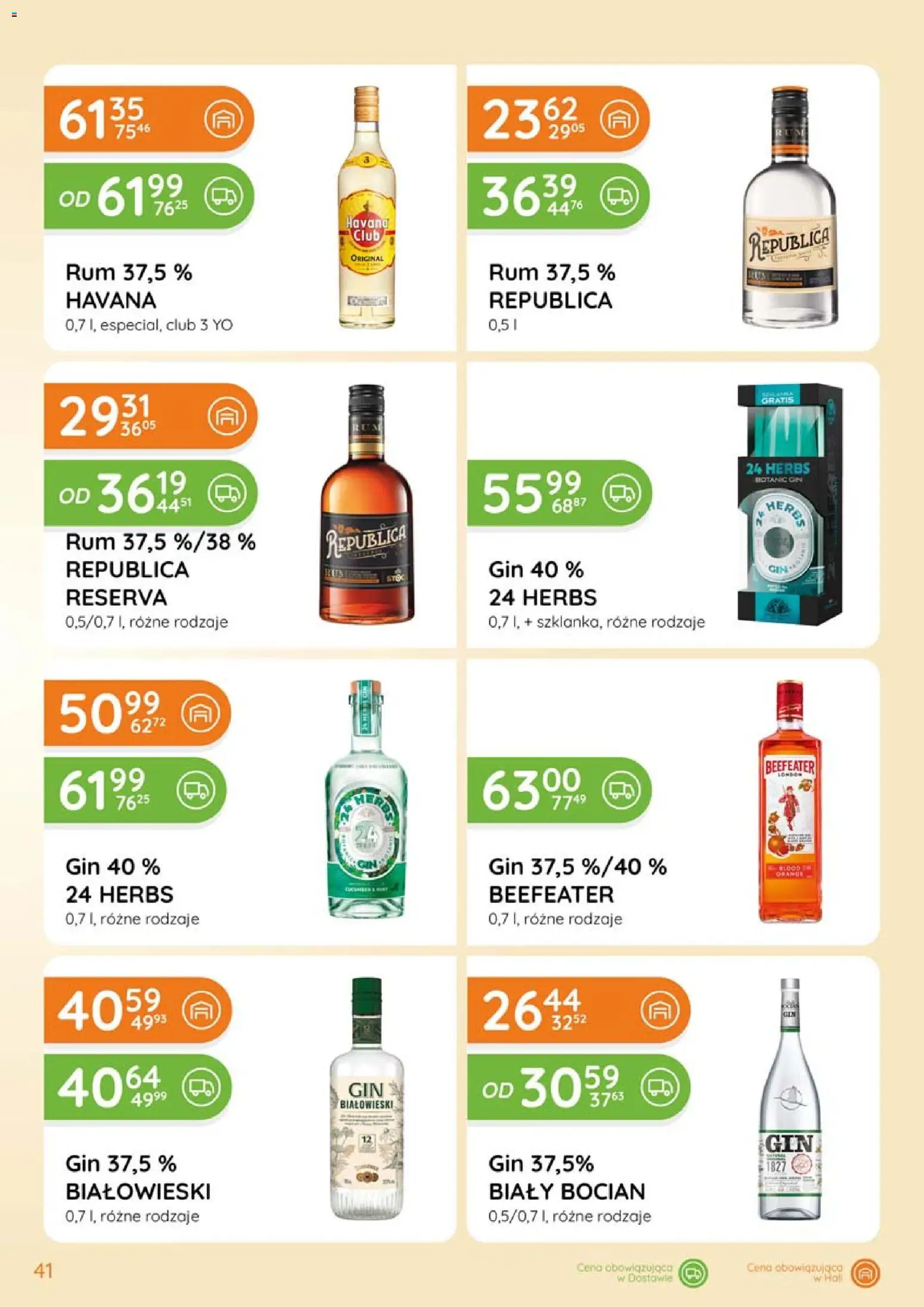 Eurocash Gazetka - Katalog Alkoholowy od 01.02.2026 | Strona: 41 | Produkty: Beefeater, Rum, Gin