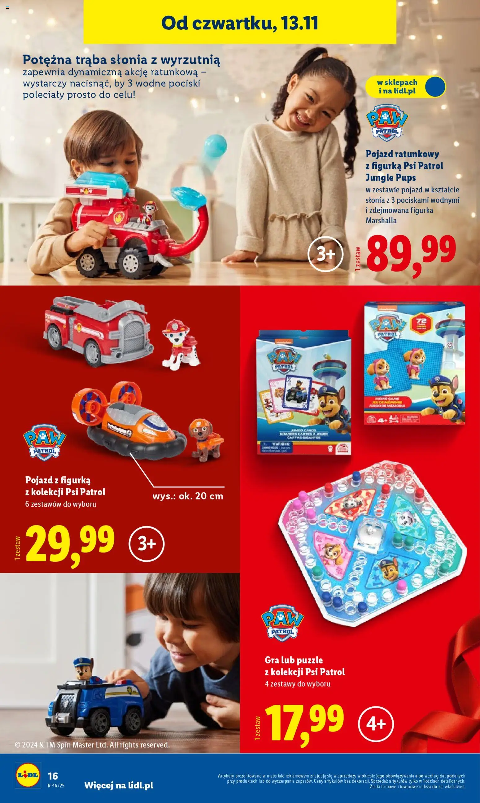 Lidl Katalog zabawek od 03.11.2025 | Strona: 16 | Produkty: Gra, Wyrzutnia