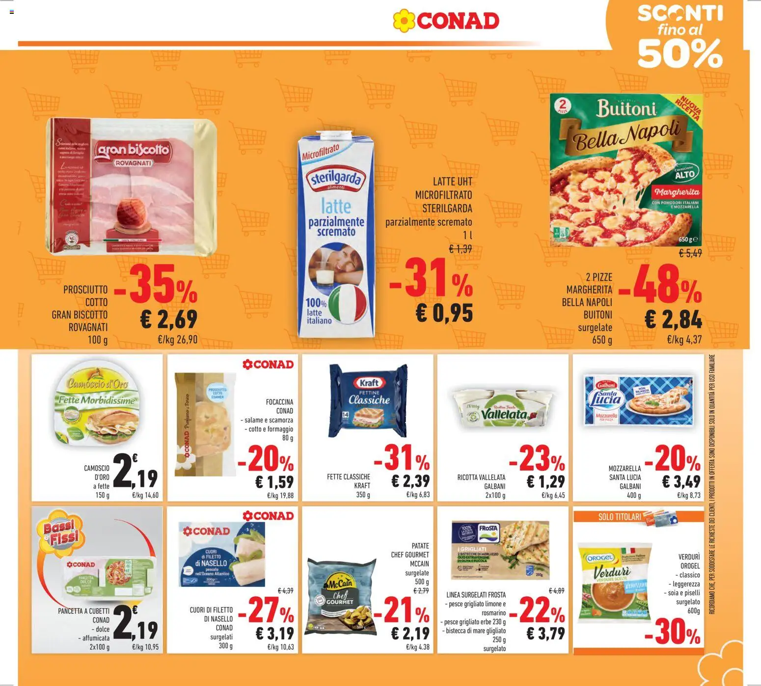 Volantino Conad del 14.01.2026 | Pagina: 9 | Prodotti: Salame, Patate, Piselli, Ricotta