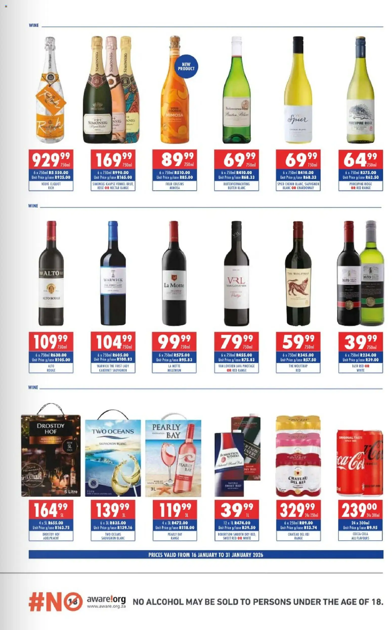 New Ultra Liquors catalogue – valid from 16.01.2026 | Page: 4 | Products: Wine