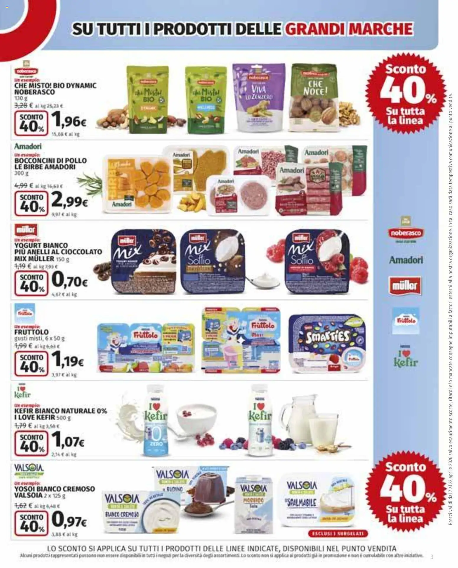 Volantino Ipercoop del 07.04.2026 | Pagina: 3 | Prodotti: Yogurt, Pollo, Data, The