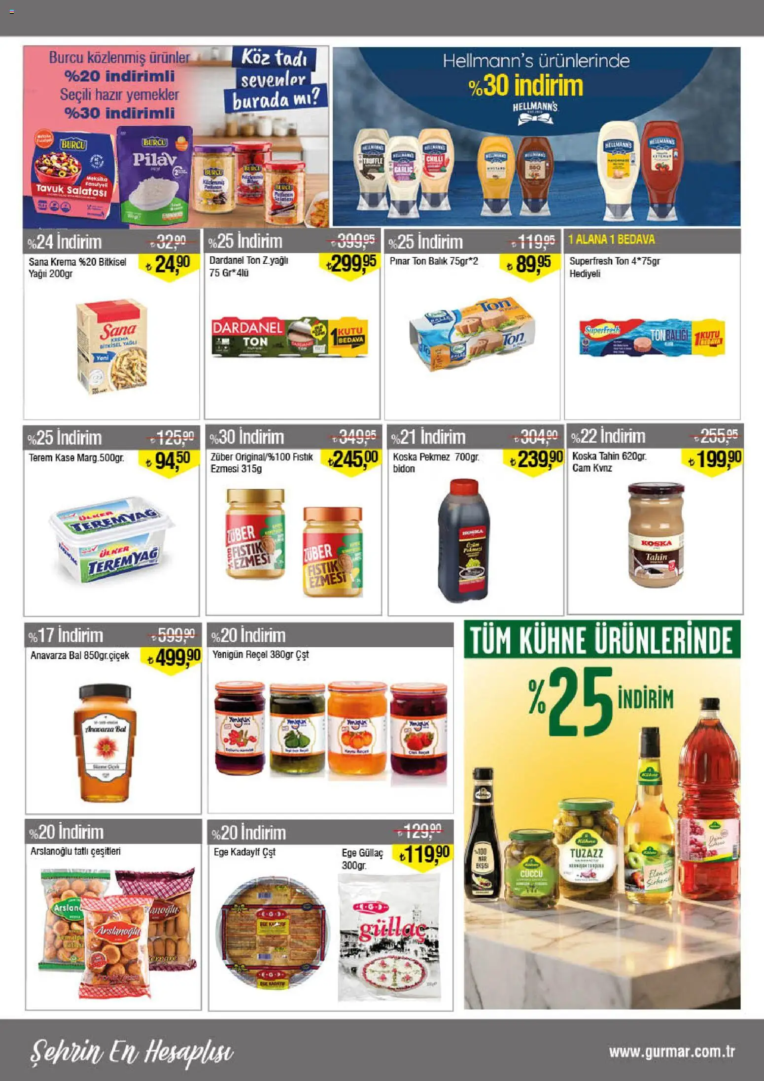 Gürmar - Katalog - 16.02.2026 tarihinden itibaren geçerlidir | Sayfa: 6 | Ürünler: Fıstık, Kaşe, Pilav, Ton balığı