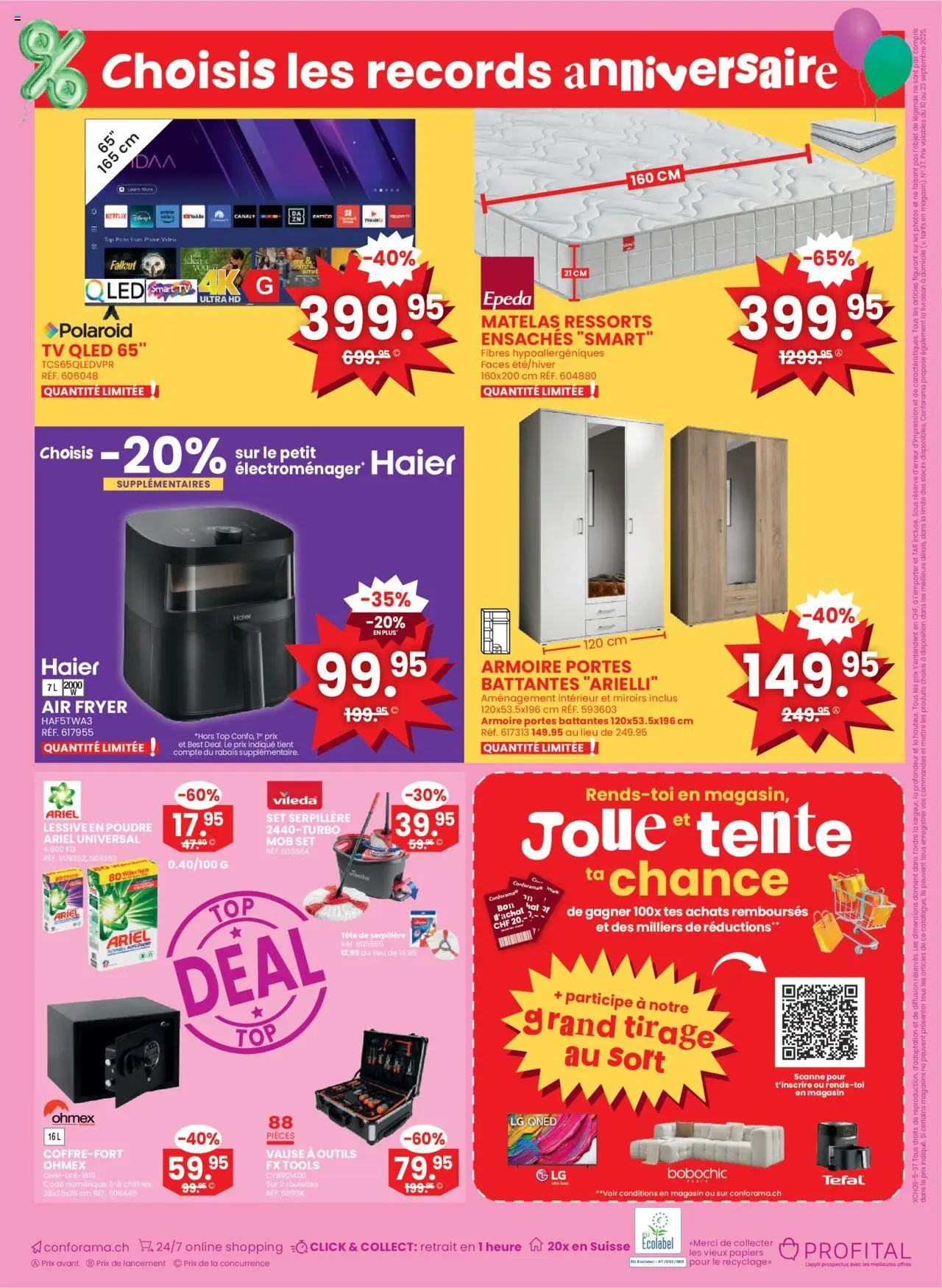 Conforama Aktionen FR – gültig ab 10.09.2025 | Seite: 16 | Produkte: TV, Video, Top, LG