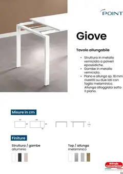 Anteprima del volantino Mondo Convenienza Casa catalogo valido a partire dal 28.10.2025 | Pagina: 13 | Prodotti: Top, Alluminio, Tavolo