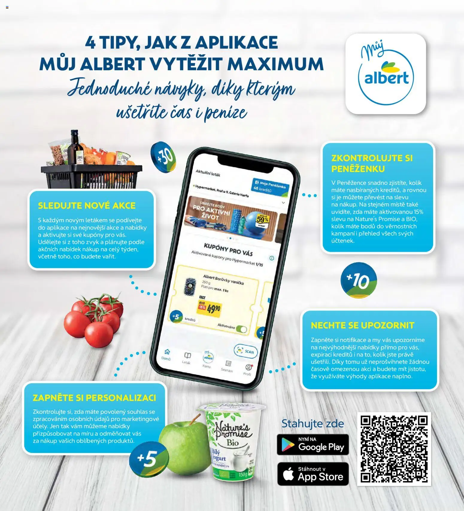 Albert magazín od 01.02.2026 | Strana: 40 | Produkty: Jogurt, Peněženka, Body, Bílý jogurt