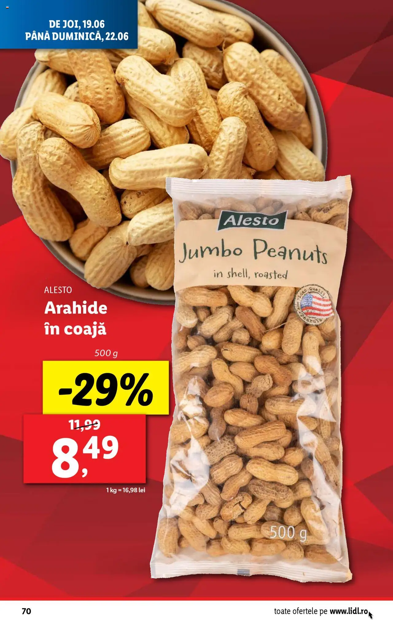 Catalog Lidl – valabil de la 16.06.2025 | Pagină: 70 | Produse: Arahide