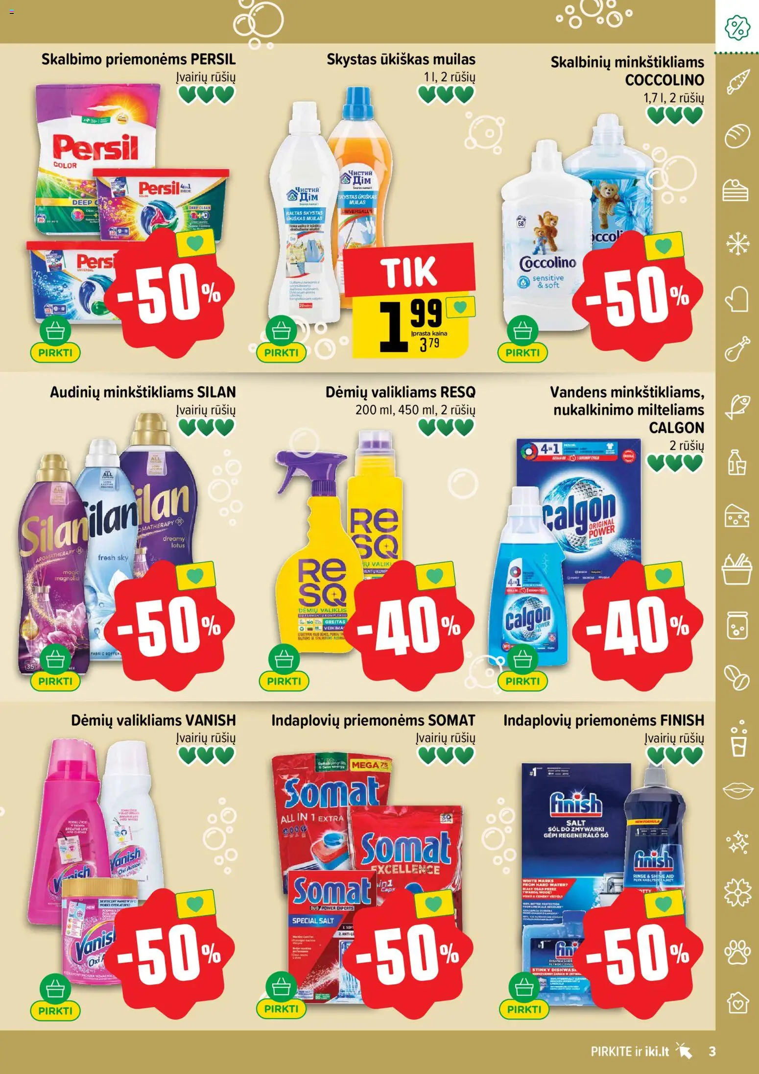 IKI akcijos nuo 02.03.2026 | Puslapis: 3 | Prekių: Muilas, Dėmių valiklis