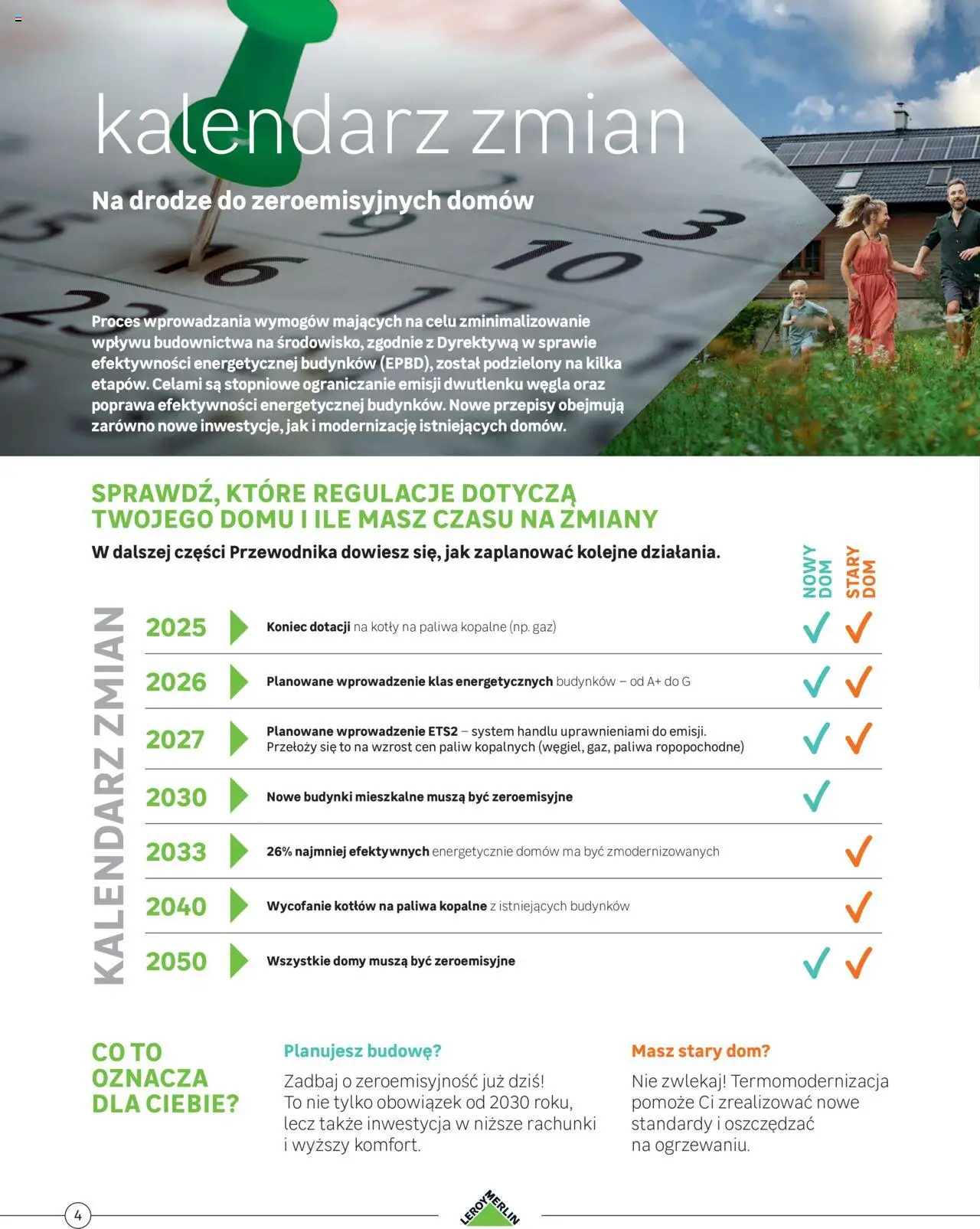 Leroy Merlin Gazetka - Oszczędny dom od 01.04.2025 | Strona: 4 | Produkty: Kalendarz