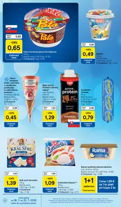 Tesco Supermarket - leták │ platný od 16.07.2025 | Strana: 16 | Produkty: Mozzarella, Protein, Čokoláda, Rama