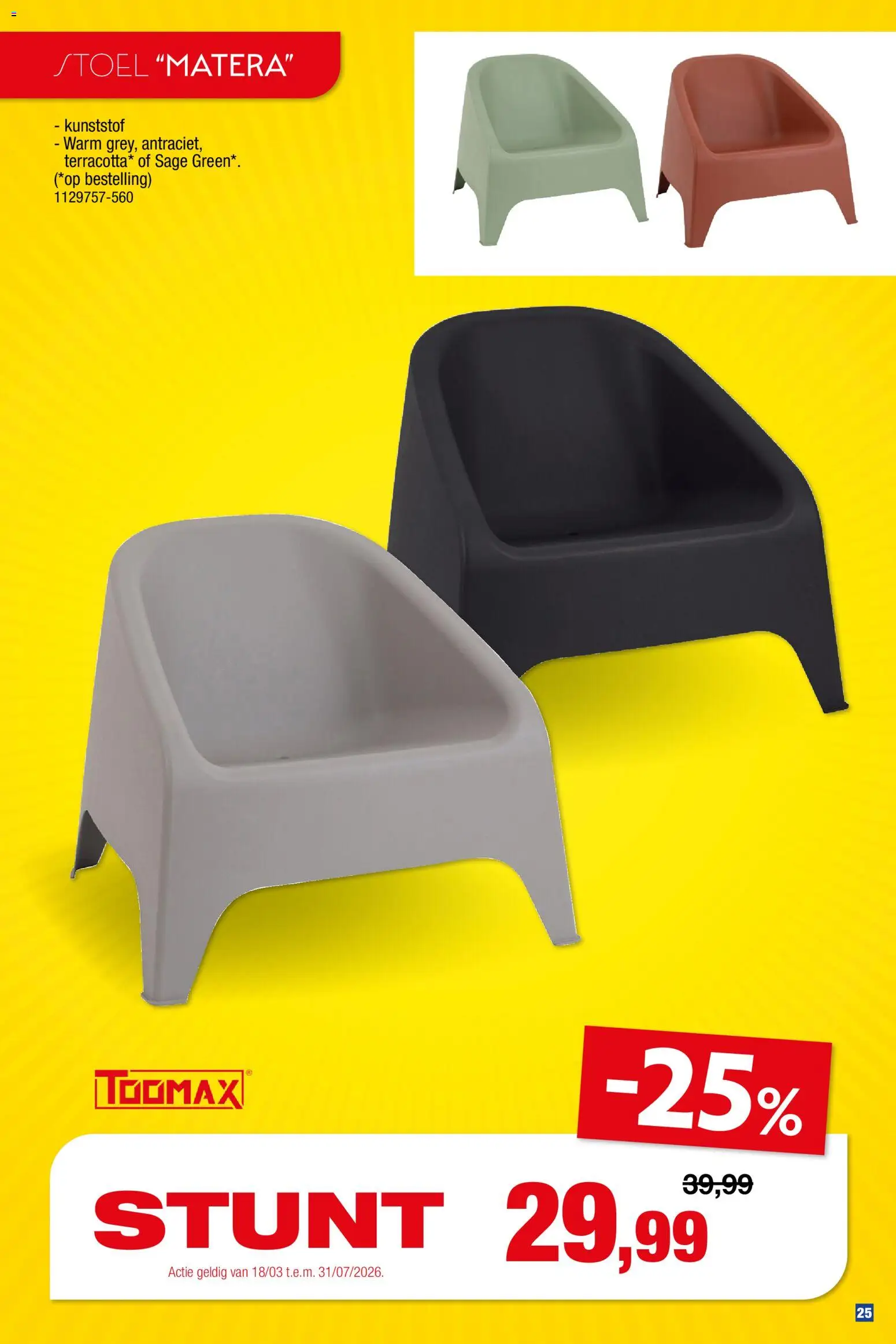 {H1} | Pagina: 25 | Producten: Stoel