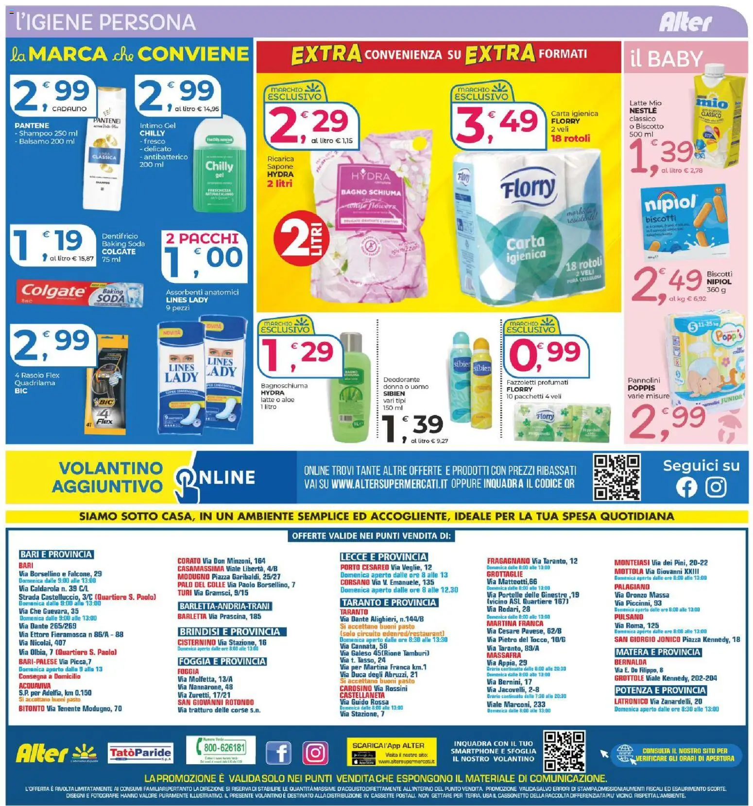 Volantino Alter Discount del 18.02.2026 | Pagina: 12 | Prodotti: Carta igienica, Dentifricio, Biscotti, Latte