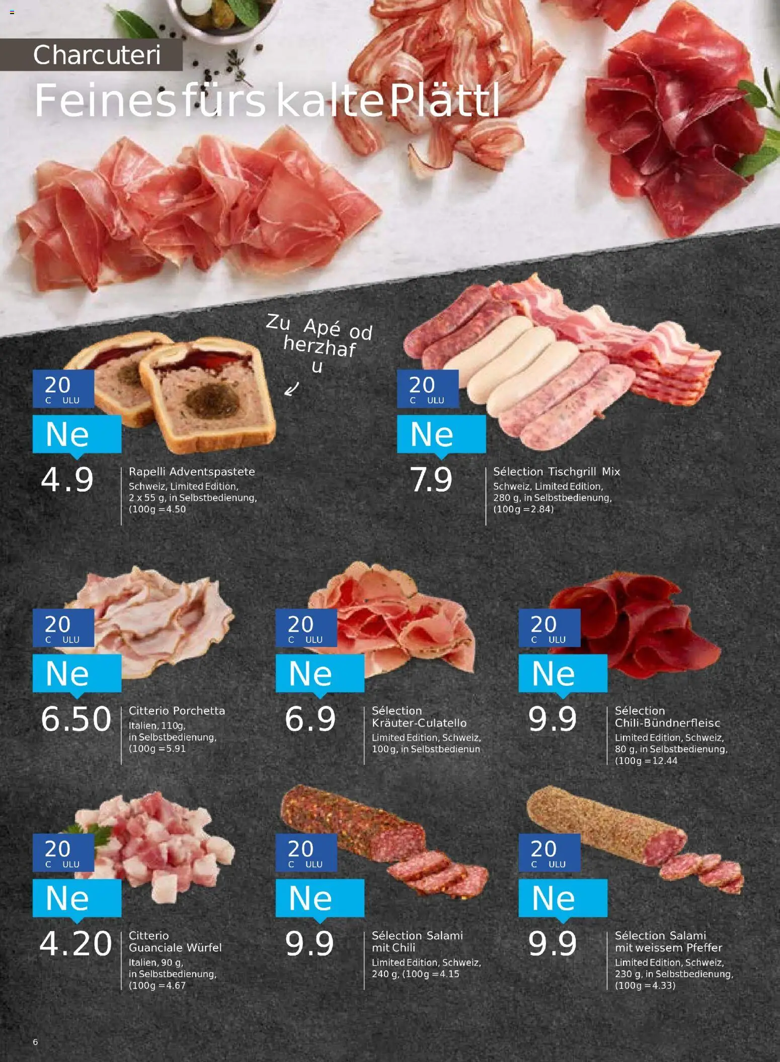 Migros Aktionen – gültig ab 11.11.2025 | Seite: 6 | Produkte: Salami, Chili, Pfeffer