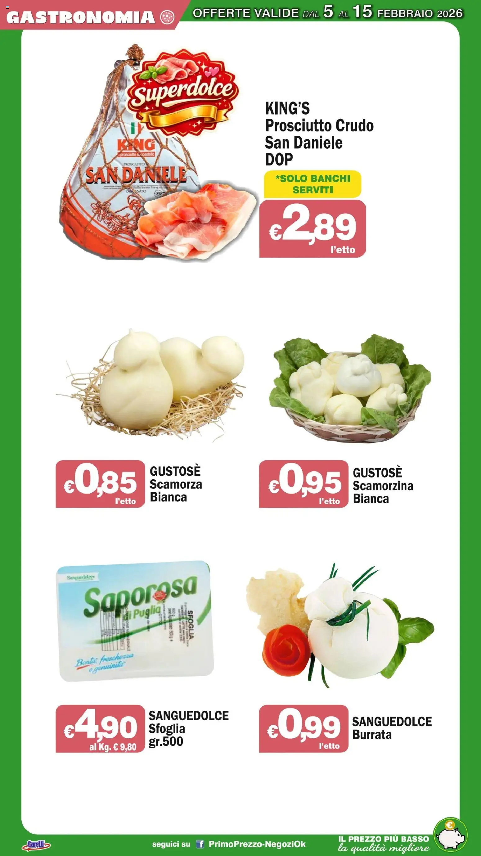 Volantino Primo Prezzo del 05.02.2026 | Pagina: 40