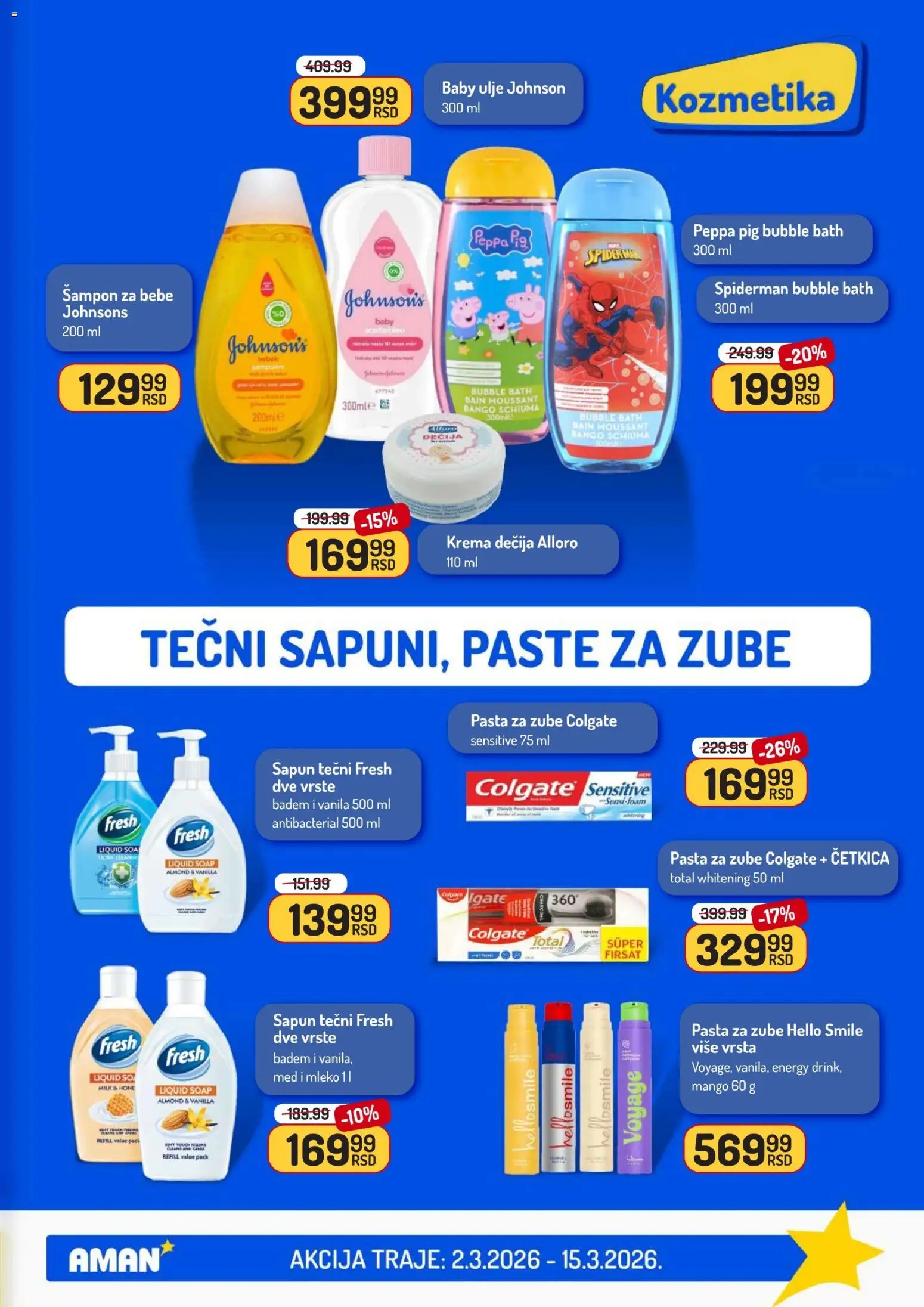 Aman katalog - važi od 02.03.2026 | Strana: 45 | Proizvode: Colgate, So, Krema, Med