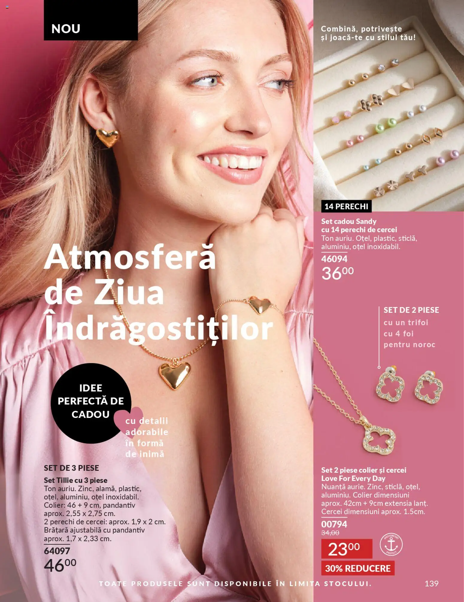 Noul catalog Avon – valabil de la 01.01.2026 | Pagină: 141 | Produse: Cercei, Colier, Brățară