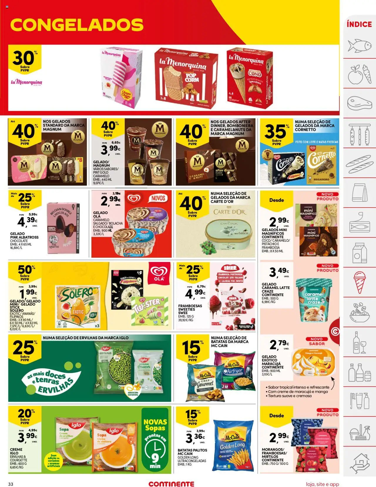Continente folheto │ válido de 03.06.2025 | Página: 33 | Produtos: Filipinos, Abóbora, Creme, Natas
