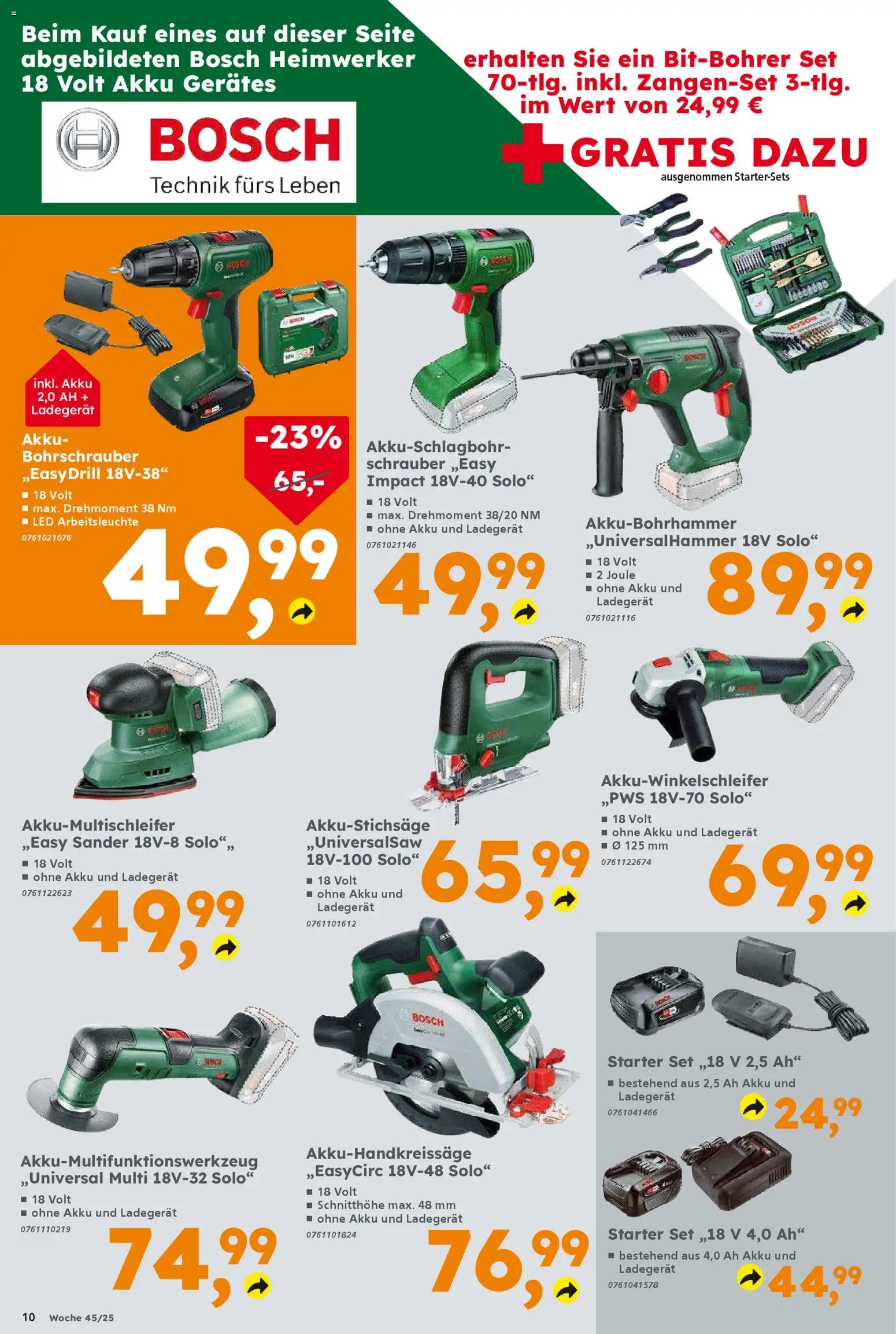 Globus Baumarkt - Baden-Württemberg – gültig ab 03.11.2025 | Seite: 10 | Produkte: Bosch, Ladegerät