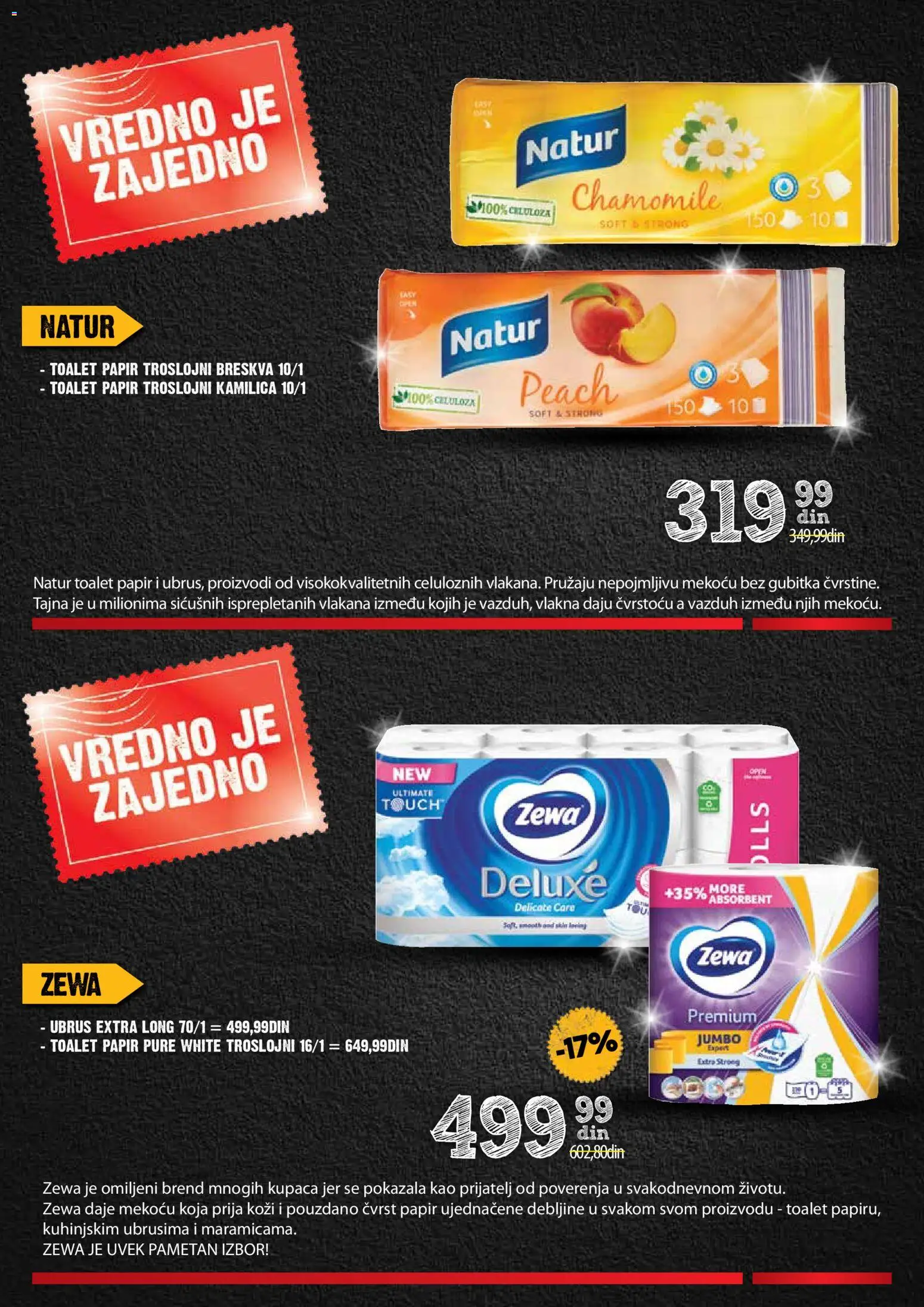 Idea katalog - važi od 13.11.2025 | Strana: 38 | Proizvode: Toalet papir, Ubrus, Breskva