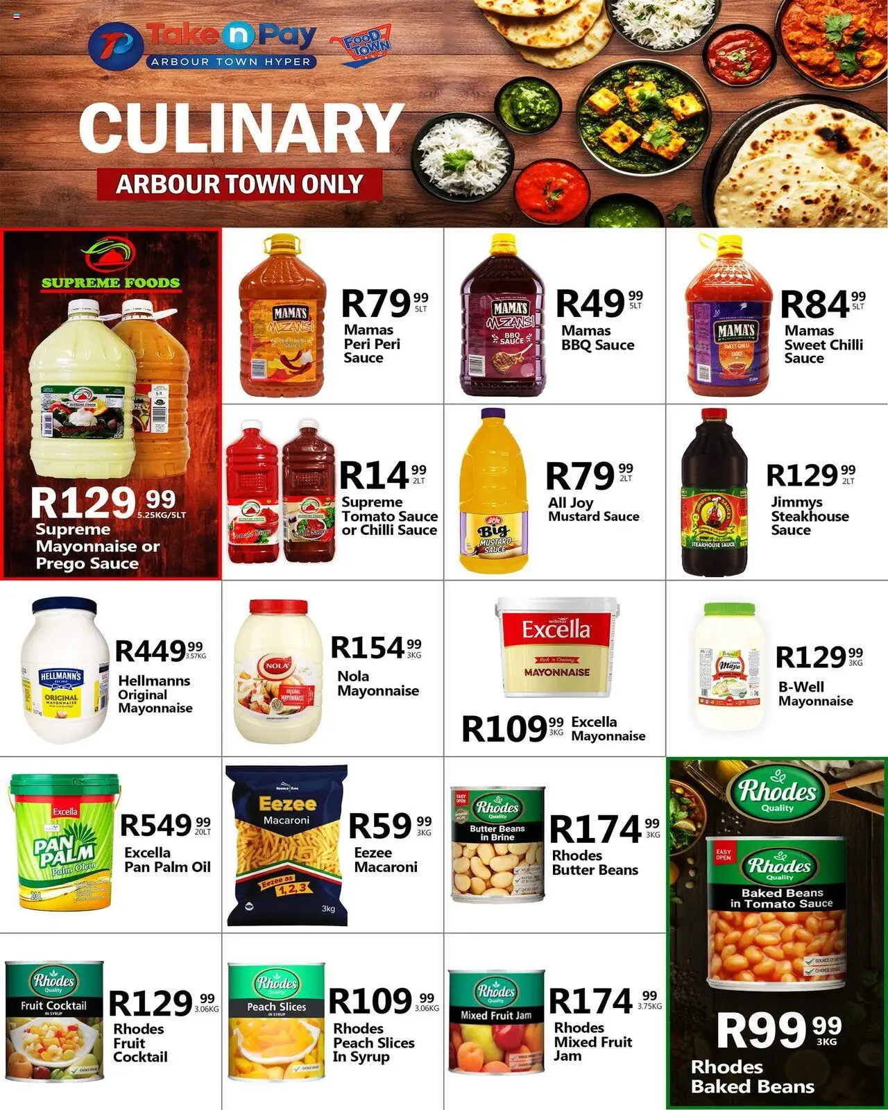 Take n Pay Market Day │ valid from 05.08.2025 | Page: 12 | Products: Mustard, Fruit, Sauce, Peach
