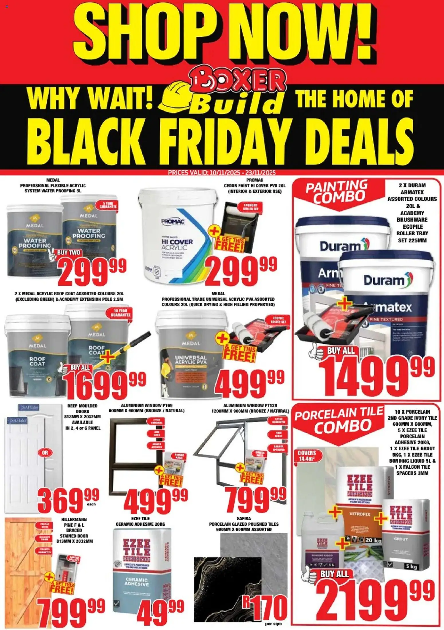 New Boxer catalogue – valid from 10.11.2025 | Page: 1 | Products: Coat, Cover, Paint, Adhesive