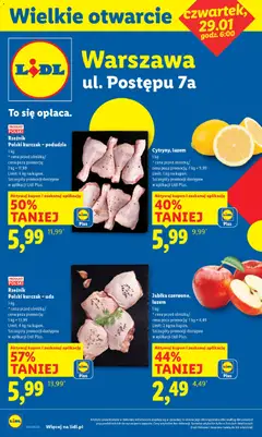 Pogląd oferty "Lidl Gazetka - Wielkie otwarcie w Warszawie" - ważna od 29.01.2026