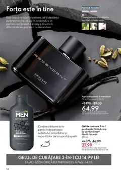 Ofertele Oriflame valabile de la 04.03.2026 | Pagină: 54 | Produse: Gel de curățare, Body, Parfum, Apă de toaletă