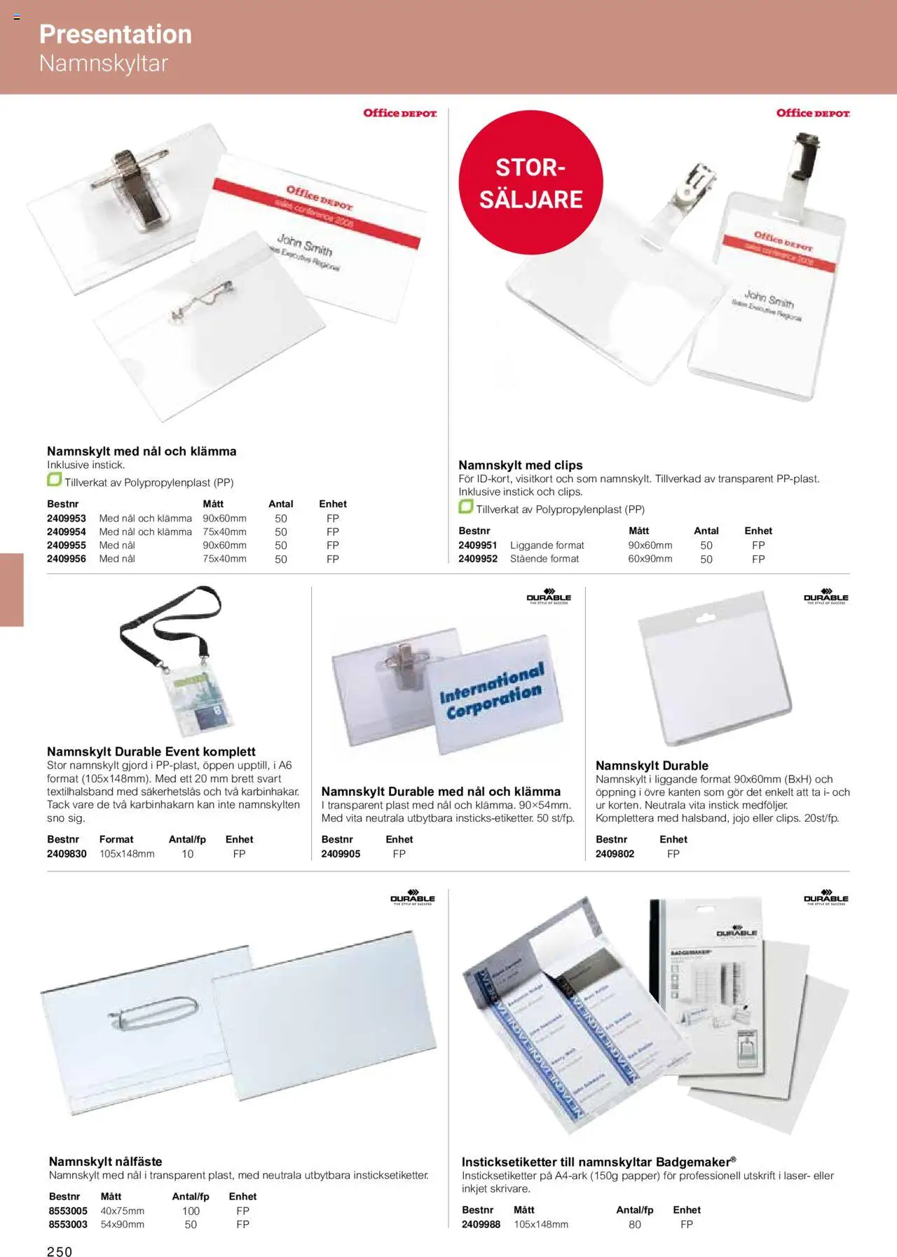 Office Depot reklamblad aktuell från 15.02.2024 | Sida: 252 | Produkter: Papper