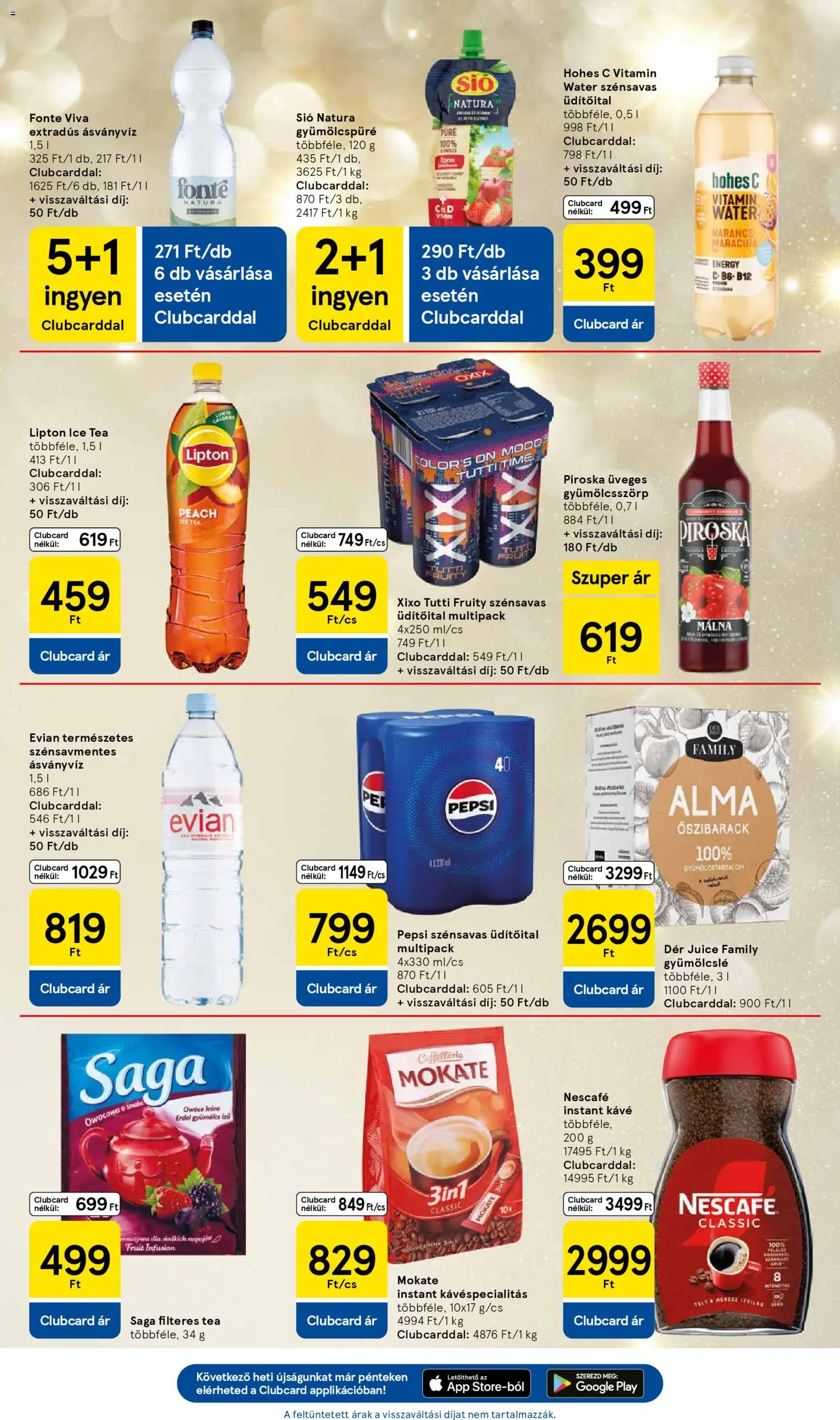 Tesco akciós ujság - amely érvényes a következő dátumtól: 04.12.2025 | Oldal: 29 | Termékek: Őszibarack, Pepsi, Gyümölcs, Ice tea
