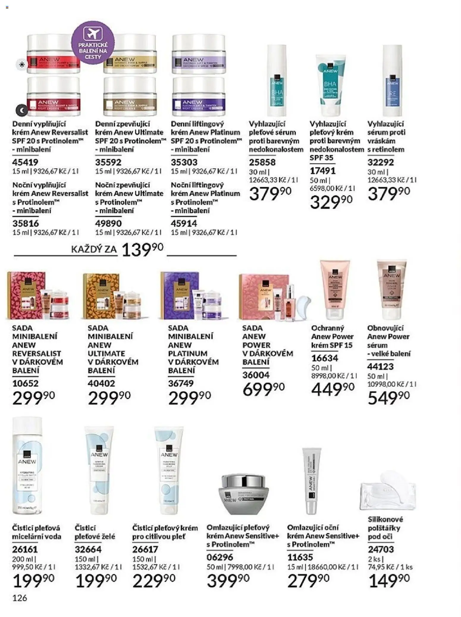 Avon katalog 1/2026 od 01.01.2026 | Strana: 126 | Produkty: Polštářky, Voda, Sérum, Krém