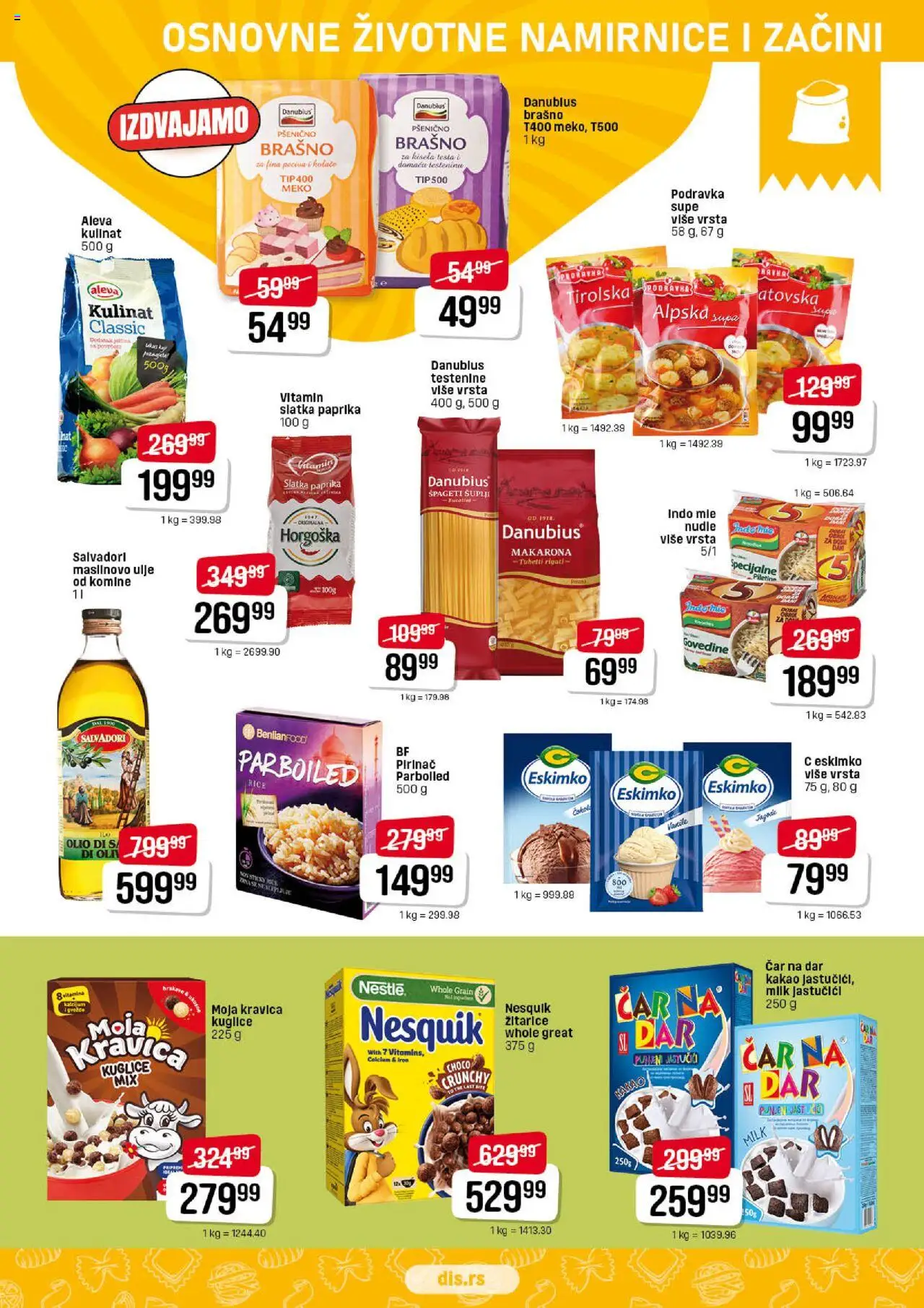 DIS katalog - važi od 03.07.2025 | Strana: 7 | Proizvode: Paprika, Brašno, Moja kravica, Maslinovo ulje