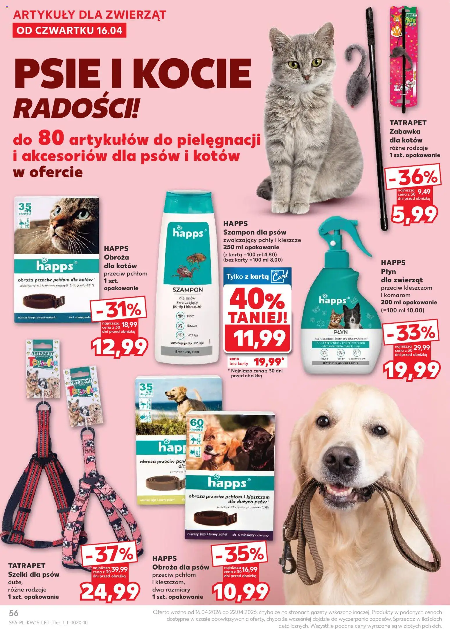 Kaufland Polsko leták od 16.04.2026 | Strana: 56 | Produkty: Karty