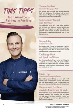 Metro Saisonkatalog Frühlings-Genuss ab 01.03.2026 gültig | Seite: 32
