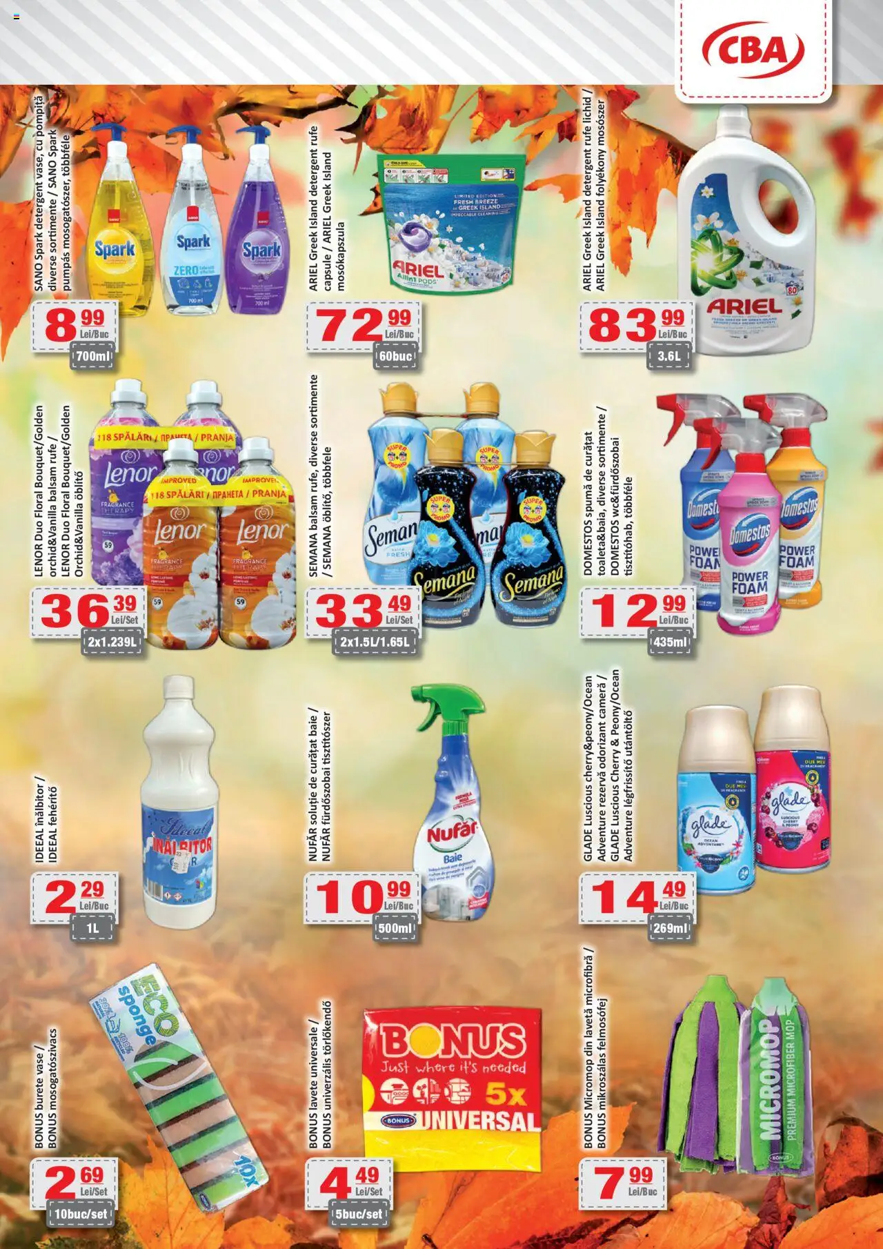 Noul catalog CBA – valabil de la 10.10.2025 | Pagină: 11 | Produse: Mop, Burete, Balsam, Detergent