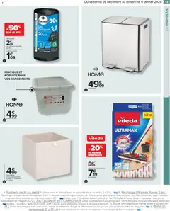 Carrefour Market - Prévisualisation de Carrefour Market Le blanc valide à partir de 26.12.2025 | Page: 15 | Produits: Poubelle, Balai, Boîte de rangement, Sacs poubelle