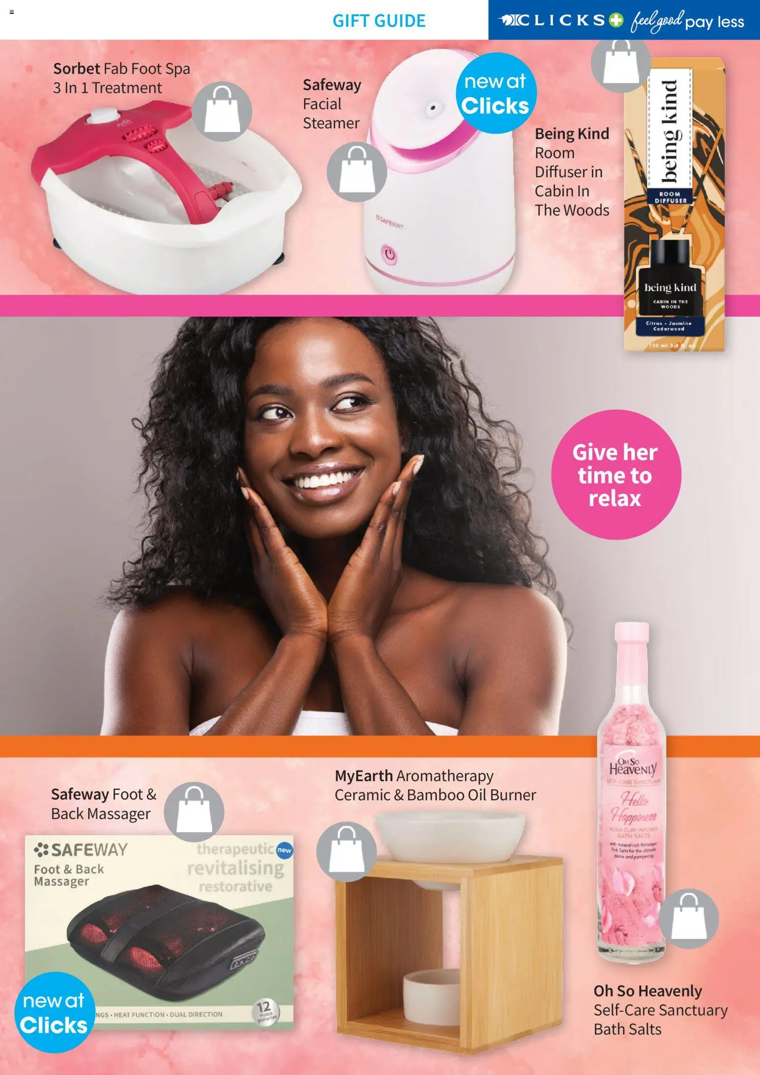 New Clicks catalogue – valid from 01.04.2026 | Page: 23 | Products: Bath salts, Bath, Oil, Clay