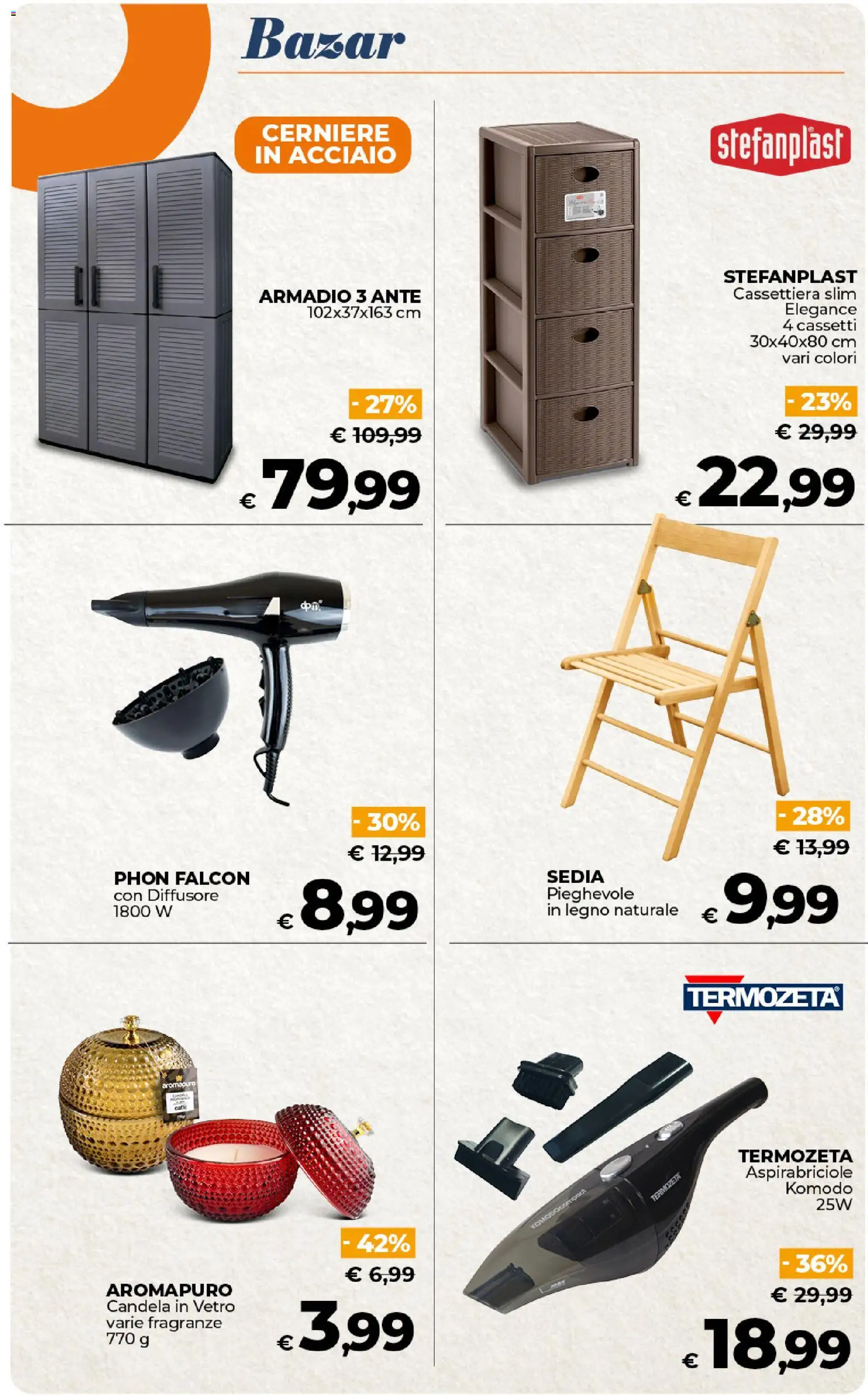 Volantino Ipercoop del 17.01.2026 | Pagina: 53 | Prodotti: Armadio, Cassettiera, Sedia, Candela