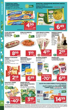 Pogląd oferty "Stokrotka gazetka" - ważna od 26.03.2026 | Strona: 34 | Produkty: Barszcz, Ciasto francuskie, Ryba po grecku, Flaki wołowe