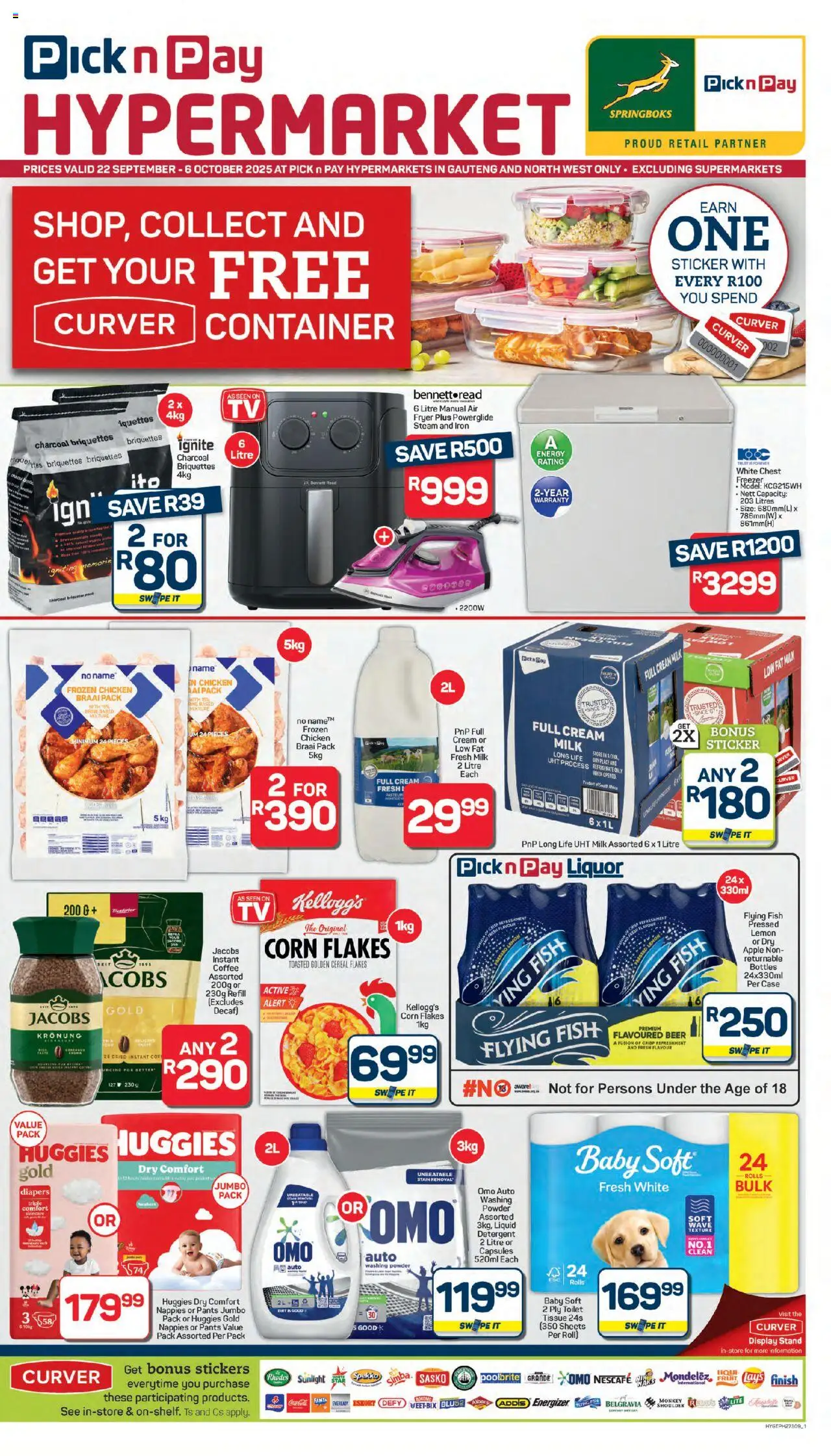 New Pick n Pay catalogue – valid from 22.09.2025 | Page: 1 | Products: Freezer, Cream, Flakes, Fruit