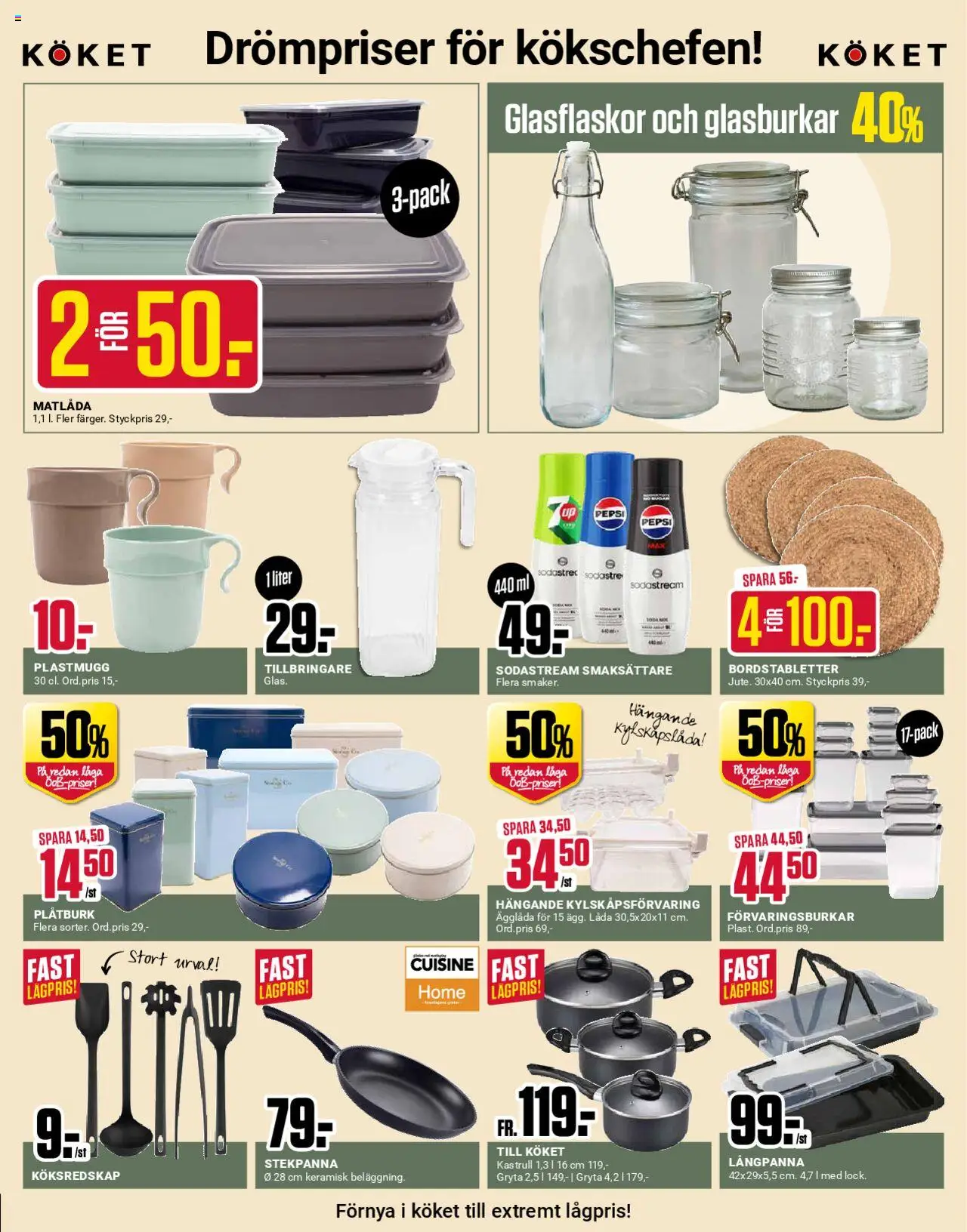 ÖoB reklamblad aktuell från 08.09.2025 | Sida: 5 | Produkter: Pepsi, Matlåda, Sodastream, Stekpanna