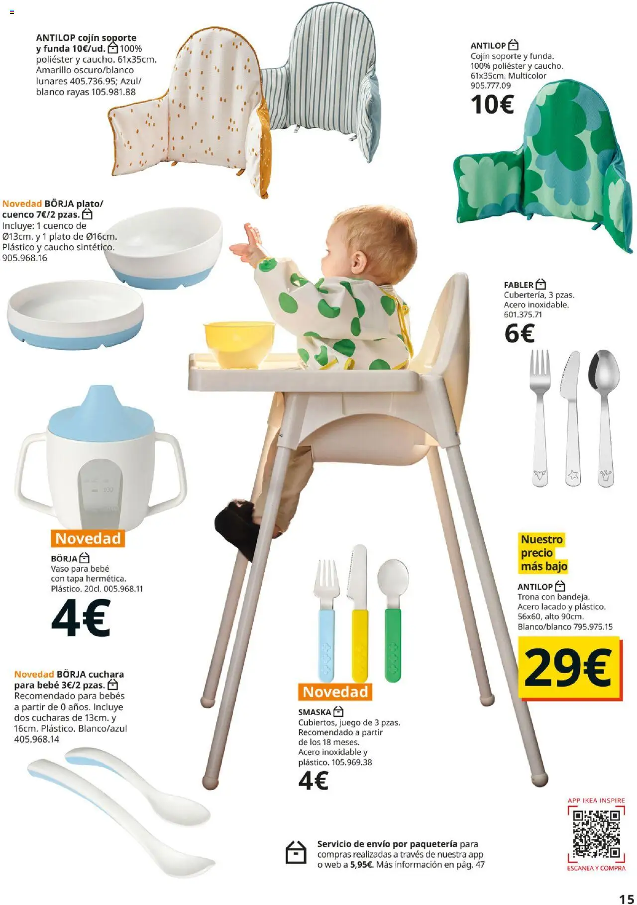 Catálogo IKEA y los niños │ válido desde el 01.09.2025 | Página: 15 | Productos: Funda, Cojín