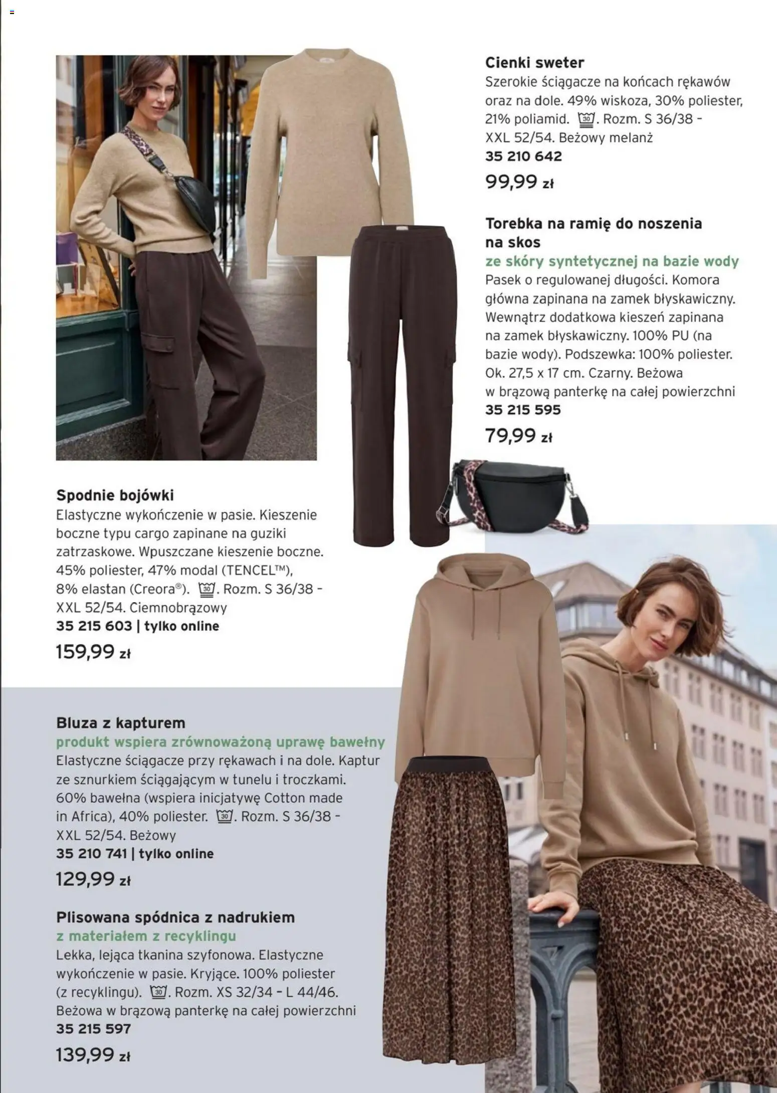 Tchibo promocje od 27.01.2026 | Strona: 9 | Produkty: Sweter, Bluza z kapturem, Torebka, Pasek