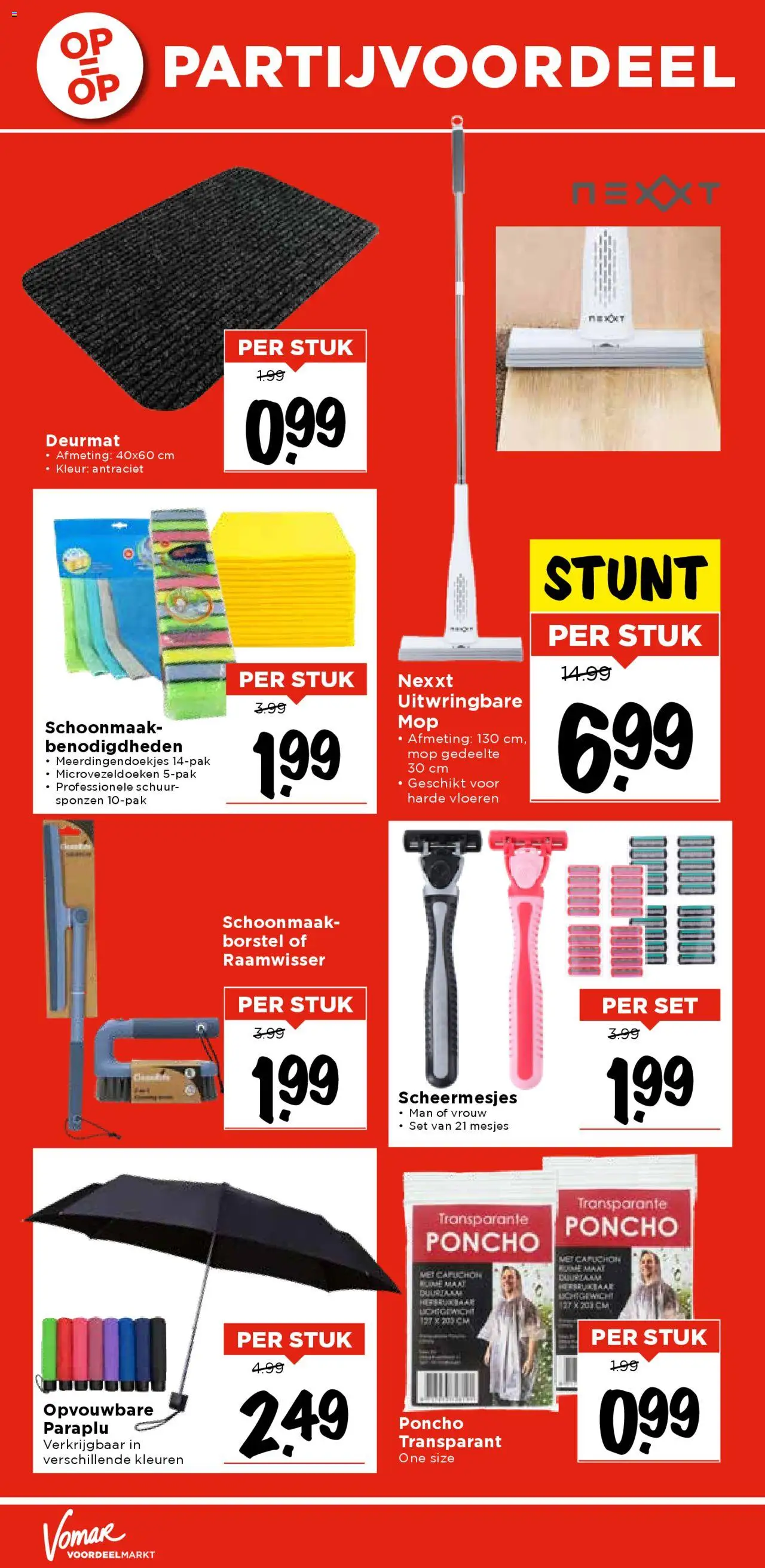  | Pagina: 38 | Producten: Poncho, Paraplu, Deurmat, Borstel
