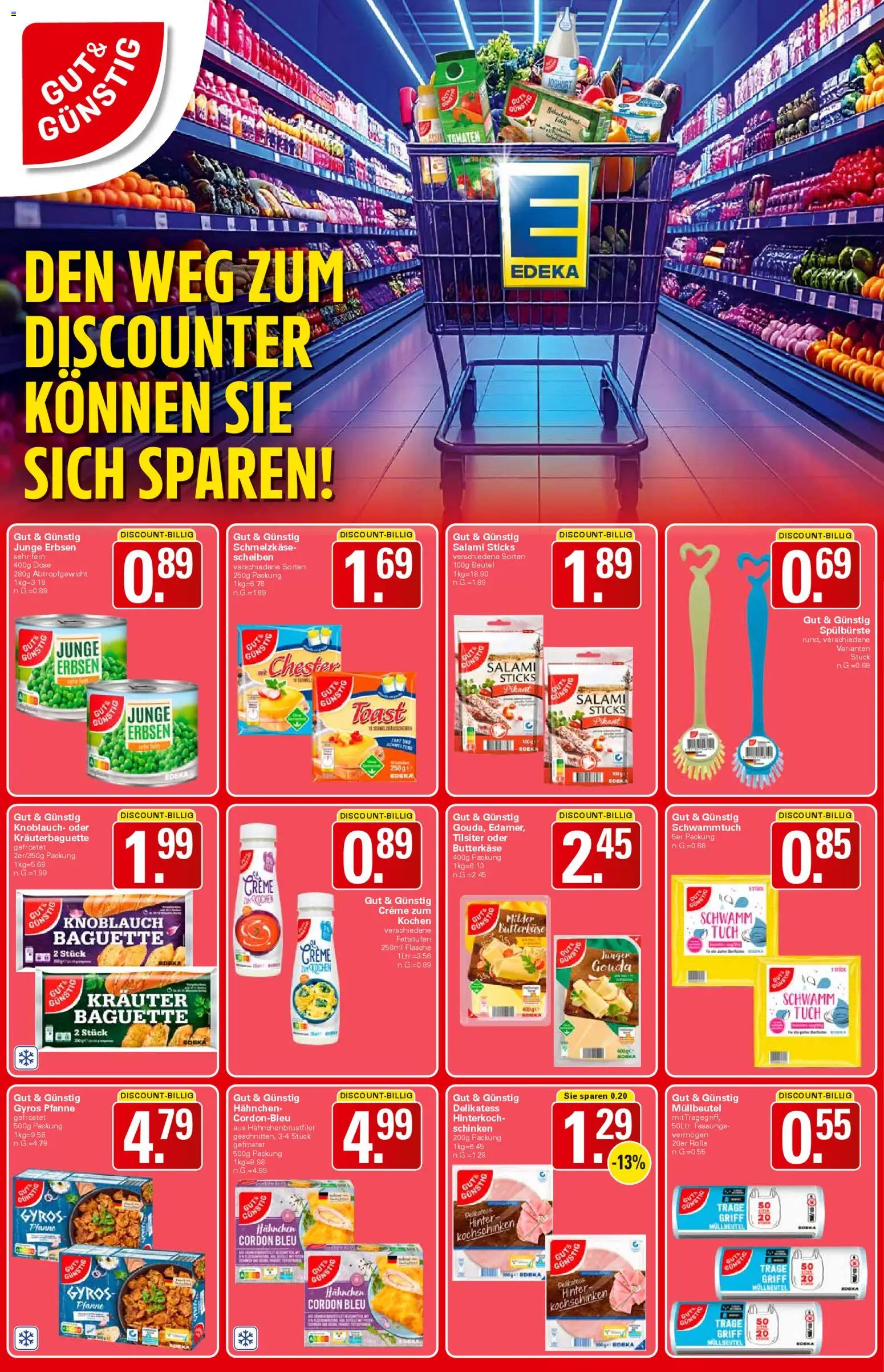 WEZ Prospekt 	 – gültig ab 13.04.2026 | Seite: 11 | Produkte: Toast, Tomaten, Knoblauch, Schinken